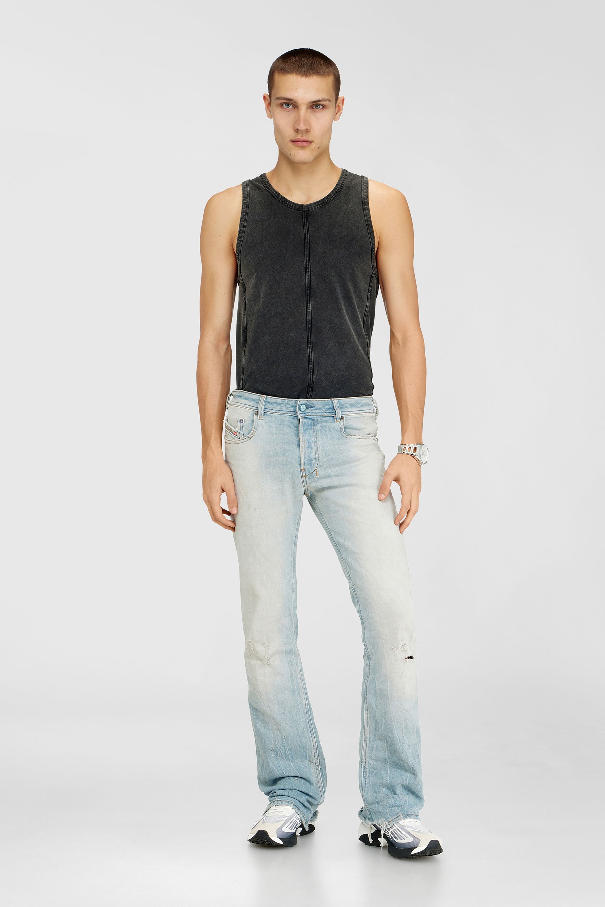 Diesel - Male's Bootcut Jeans 2007 Zatiny 09N47, ライトブルー - 1