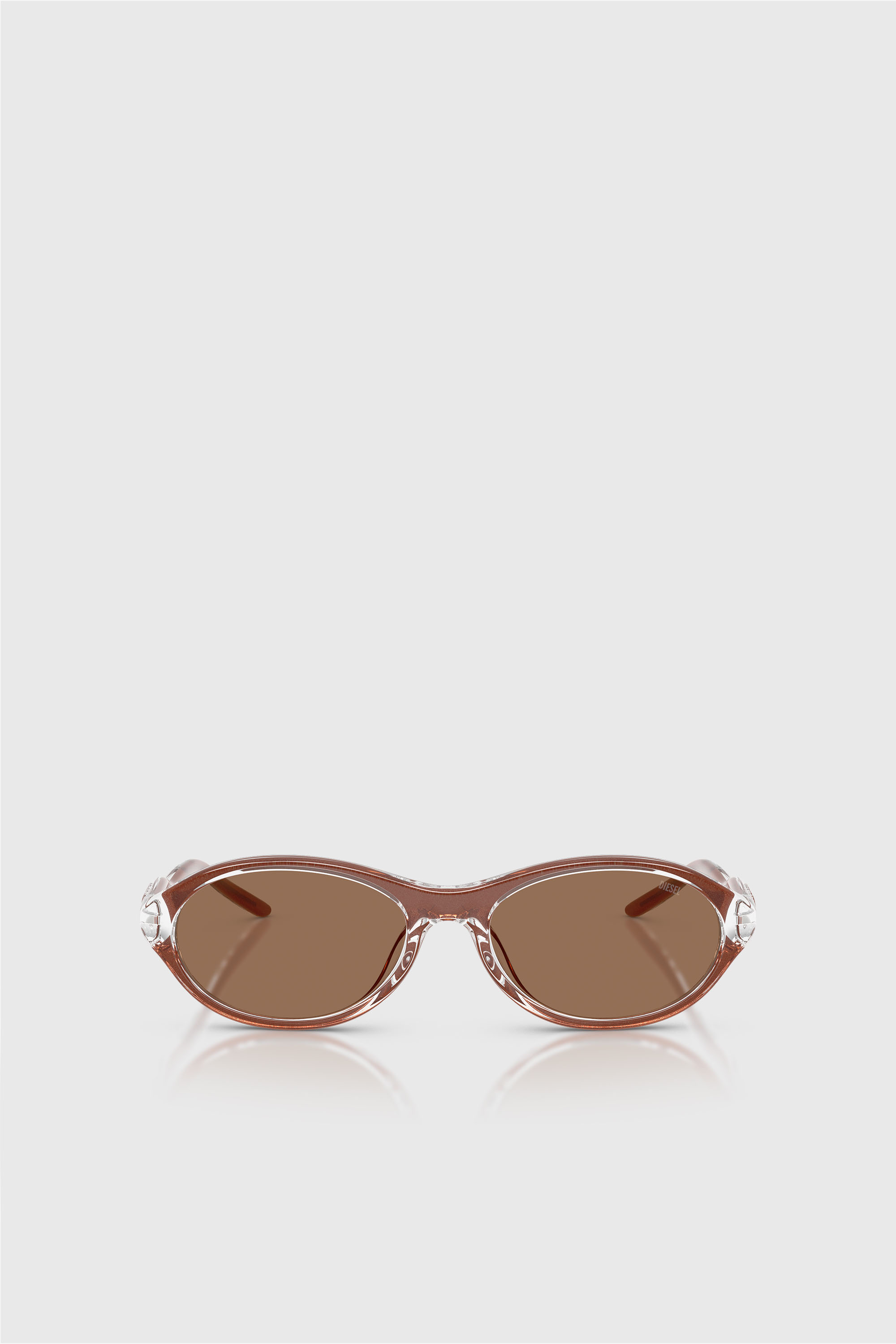 Diesel - 0DL3024U, Unisex's Oval Sunglasses in ブラウン - 1