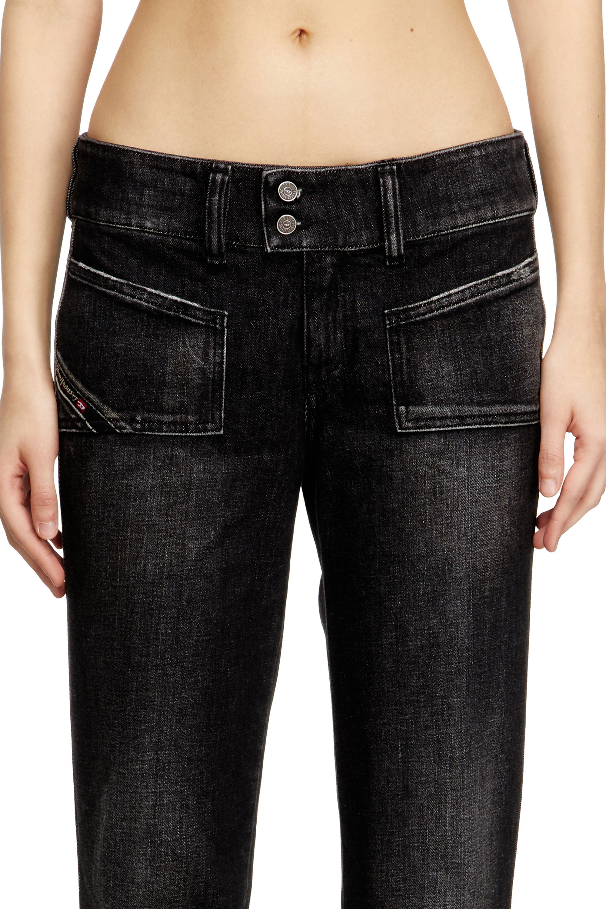 Diesel - Female's Bootcut Jeans D-Hush 09N50, ブラック/ダークグレー - 4