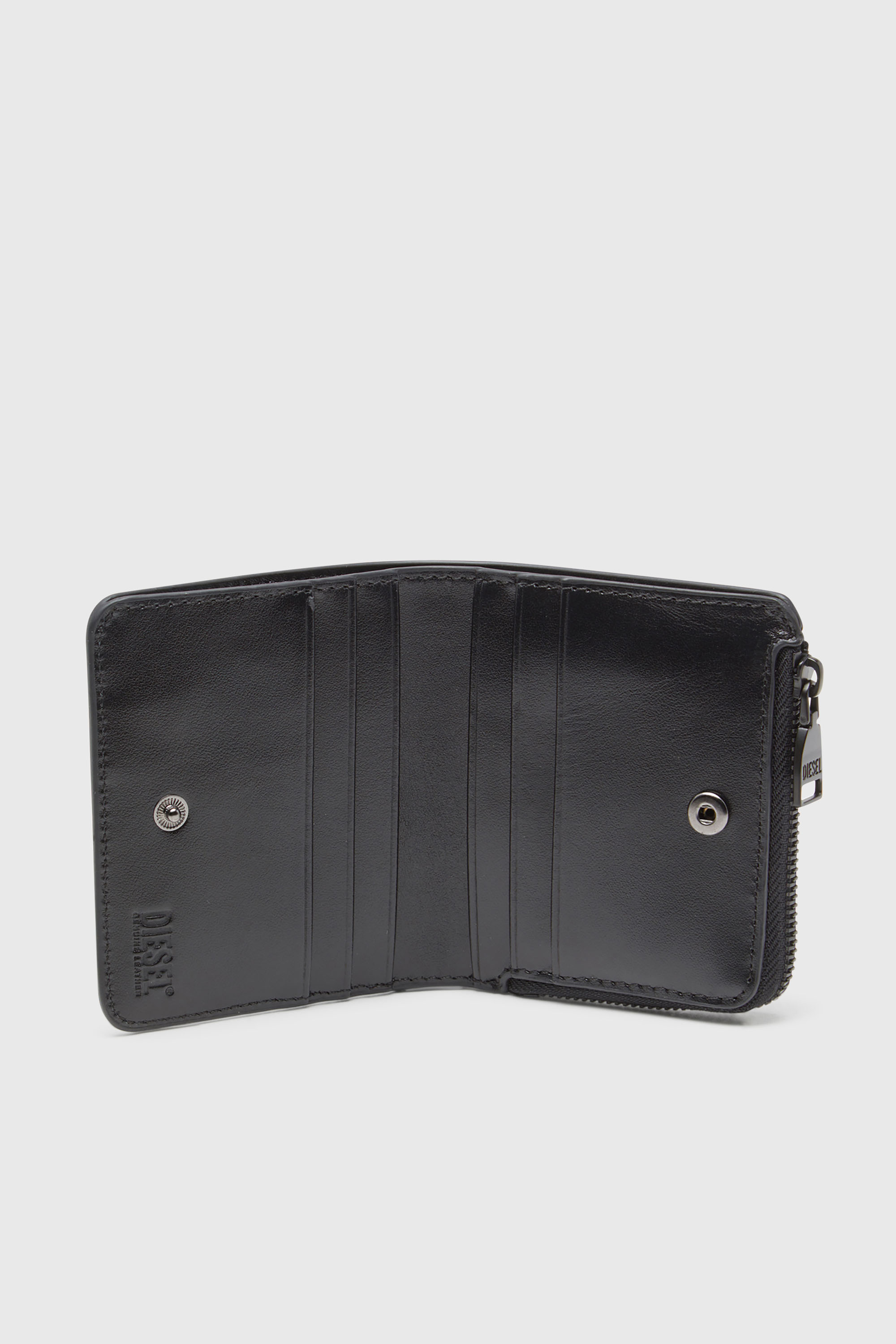 Diesel - HOLI -D BI FOLD ZIP L, Male's 二つ折りウォレット in ブラック - 3
