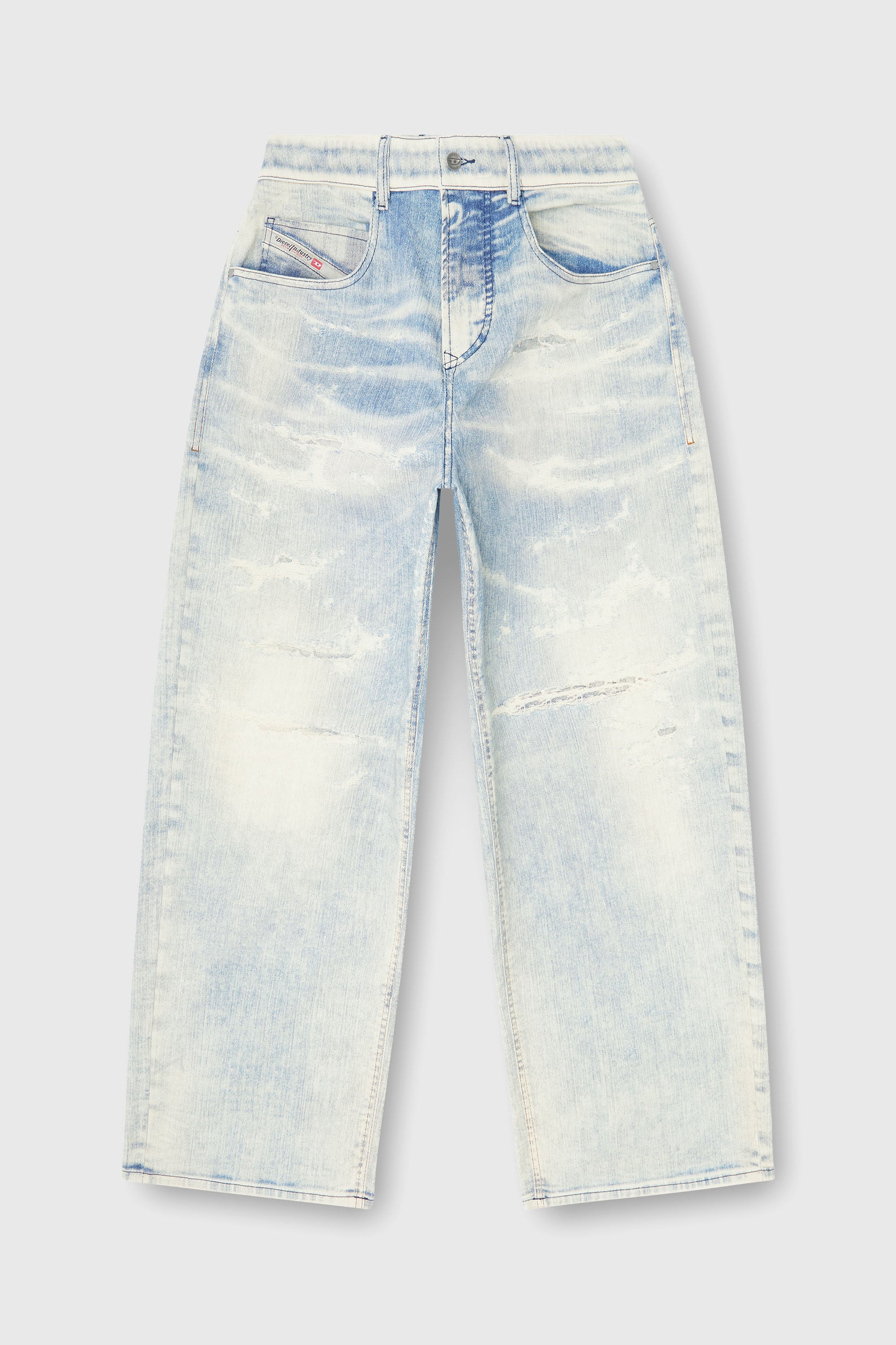 Diesel - Unisex's Relaxed 2097 D-Enim-M Joggjeans&reg; 068XM, ライトブルー - 2