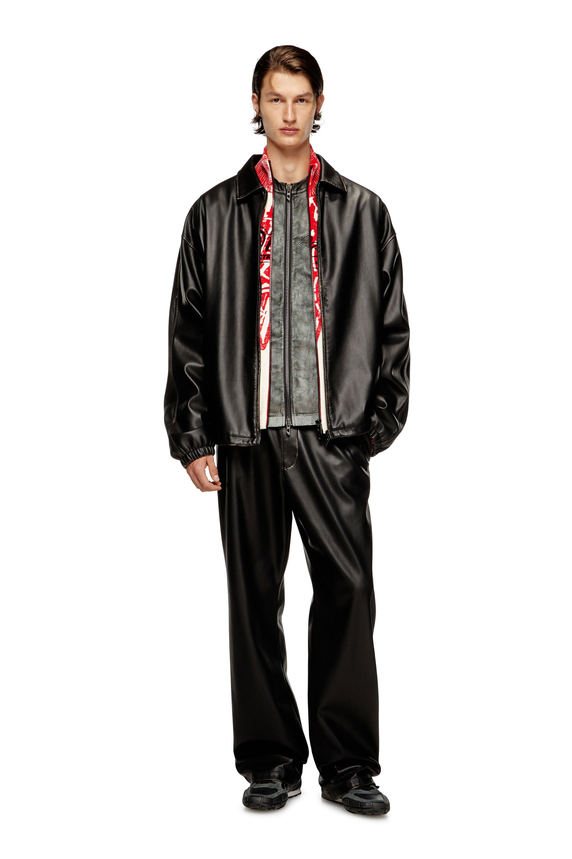 Diesel - J-AKE, Unisex's Jacket in treated technical fabric in ブラック - 2