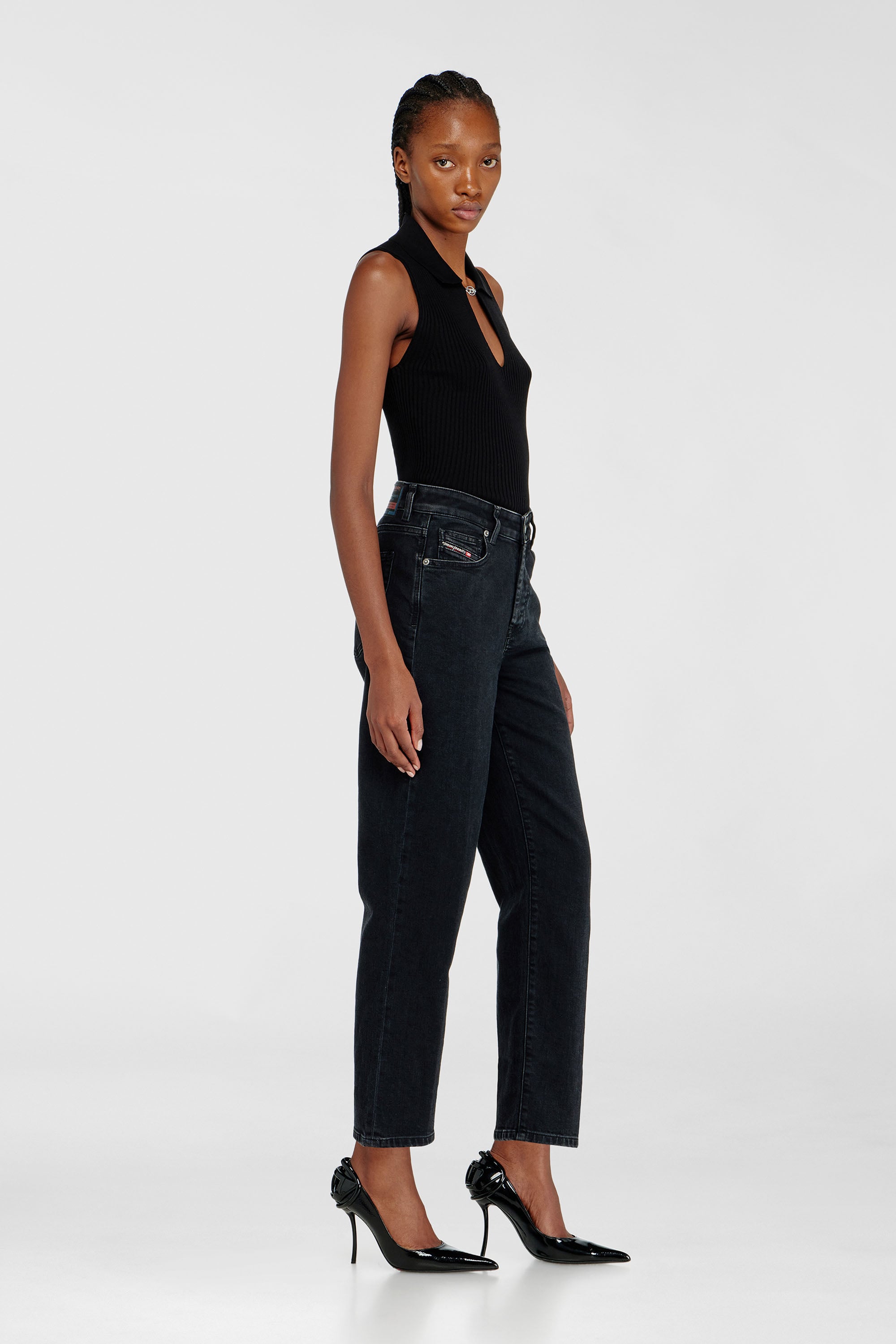 Diesel - Female's Regular Jeans 1981 D-Went 09N89, ブラック/ダークグレー - 2