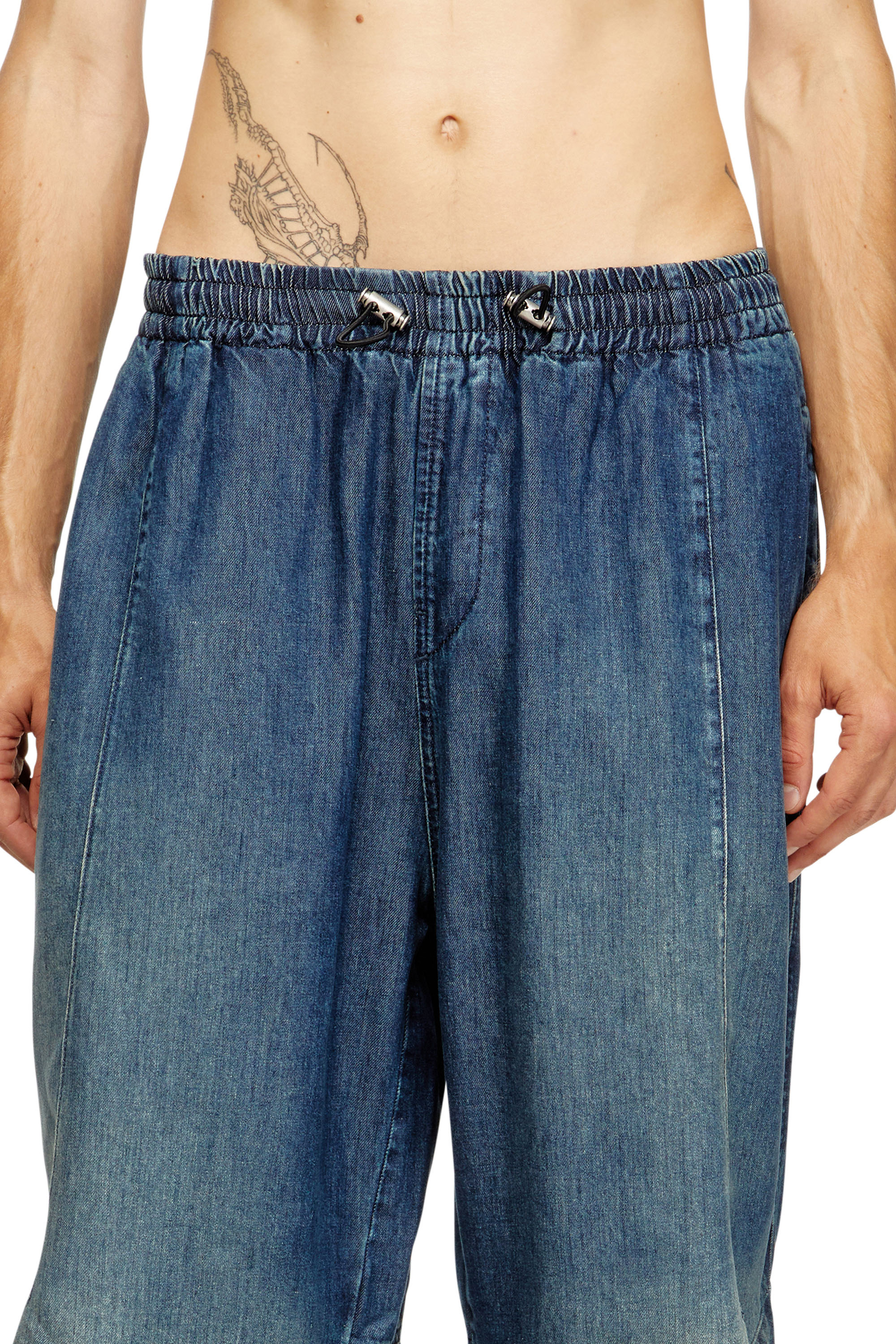 Diesel - Male's Relaxed Jeans D-Pari 068TC, ダークブルー - 5