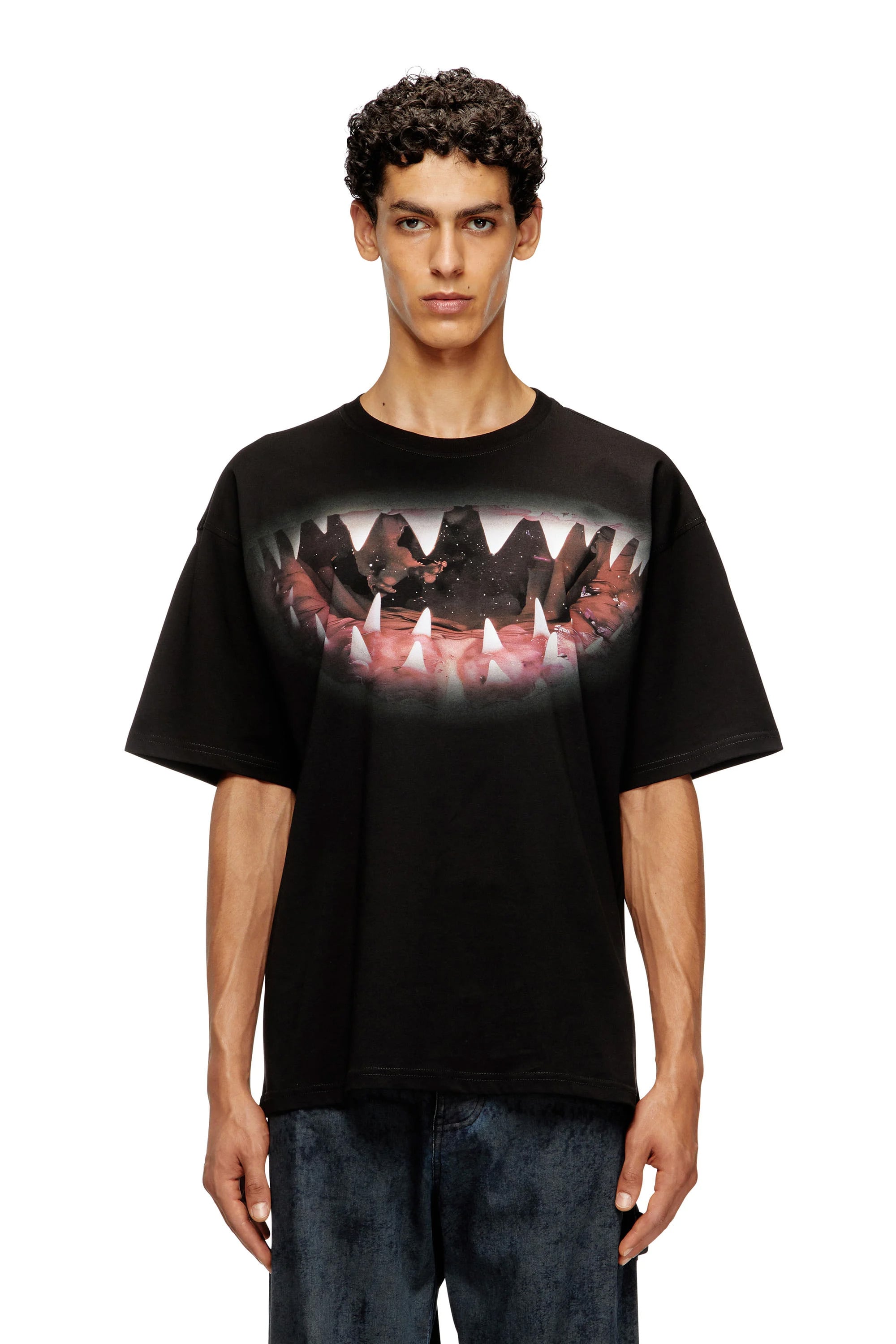 Diesel - T-SHIRT, Male's T-SHIRT in ブラック - 2