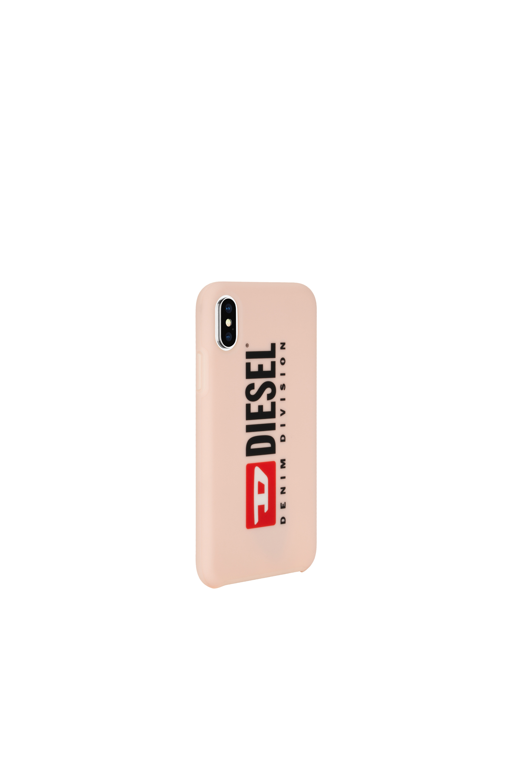 Diesel - DIESEL PRINTED CO-MOLD CASE FOR IPHONE XS & IPHONE X, Female's Soft touch logo blush case, iPhone XS & iPhone X in フェースパウダー - 4