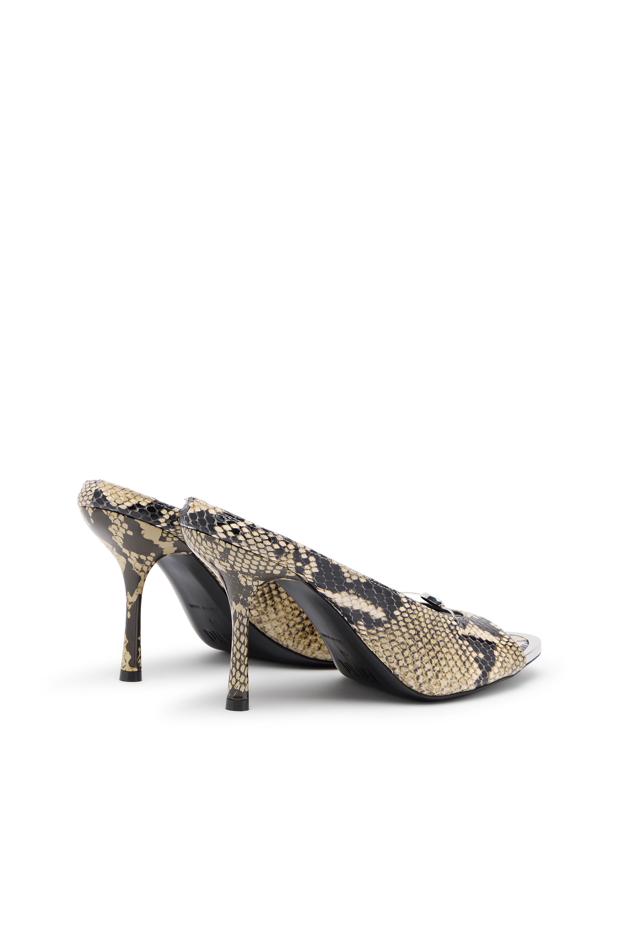 Diesel - D-DIAM'S SA 90, Female's D-Diam's-High leather mule with floating Oval D in null - 3