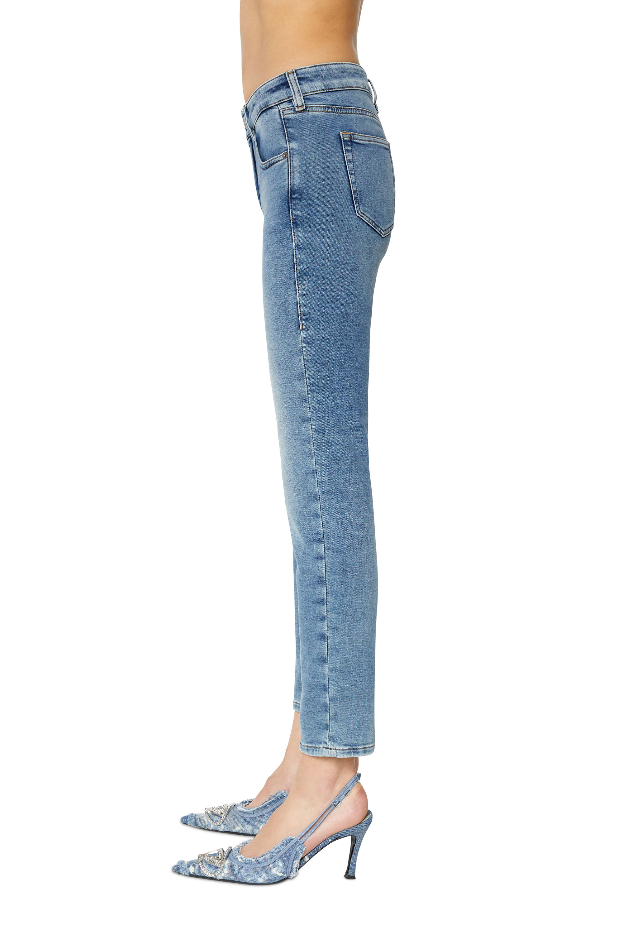 Diesel - Slim D-Ollies JoggJeans® 068BA, ミディアムブルー - Image 4