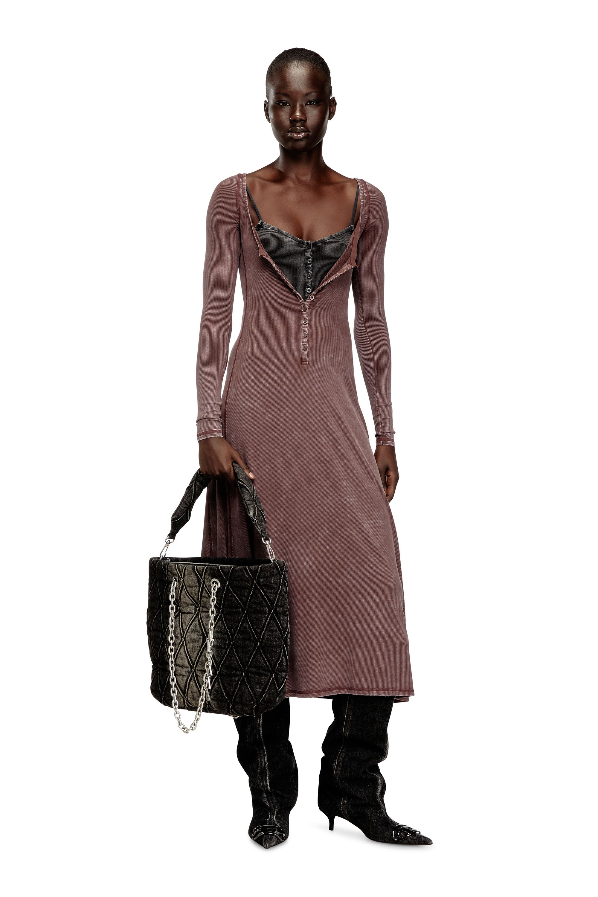 Diesel - CHARM-D SHOPPER M, Female's ショッパーバッグ M in ブラック - 2