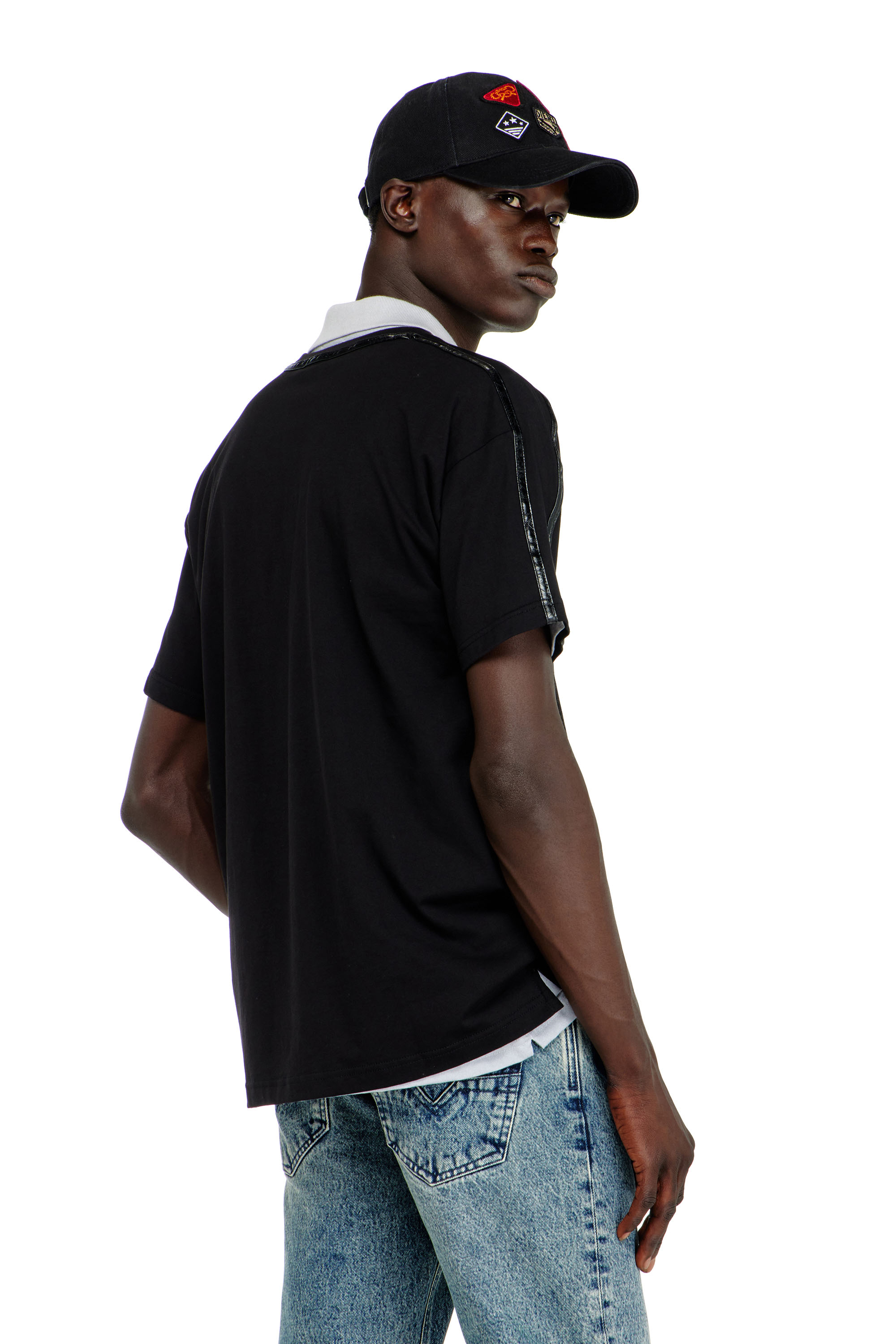 Diesel - T-NORM-FL, Male's Tシャツ in ブラック - 4