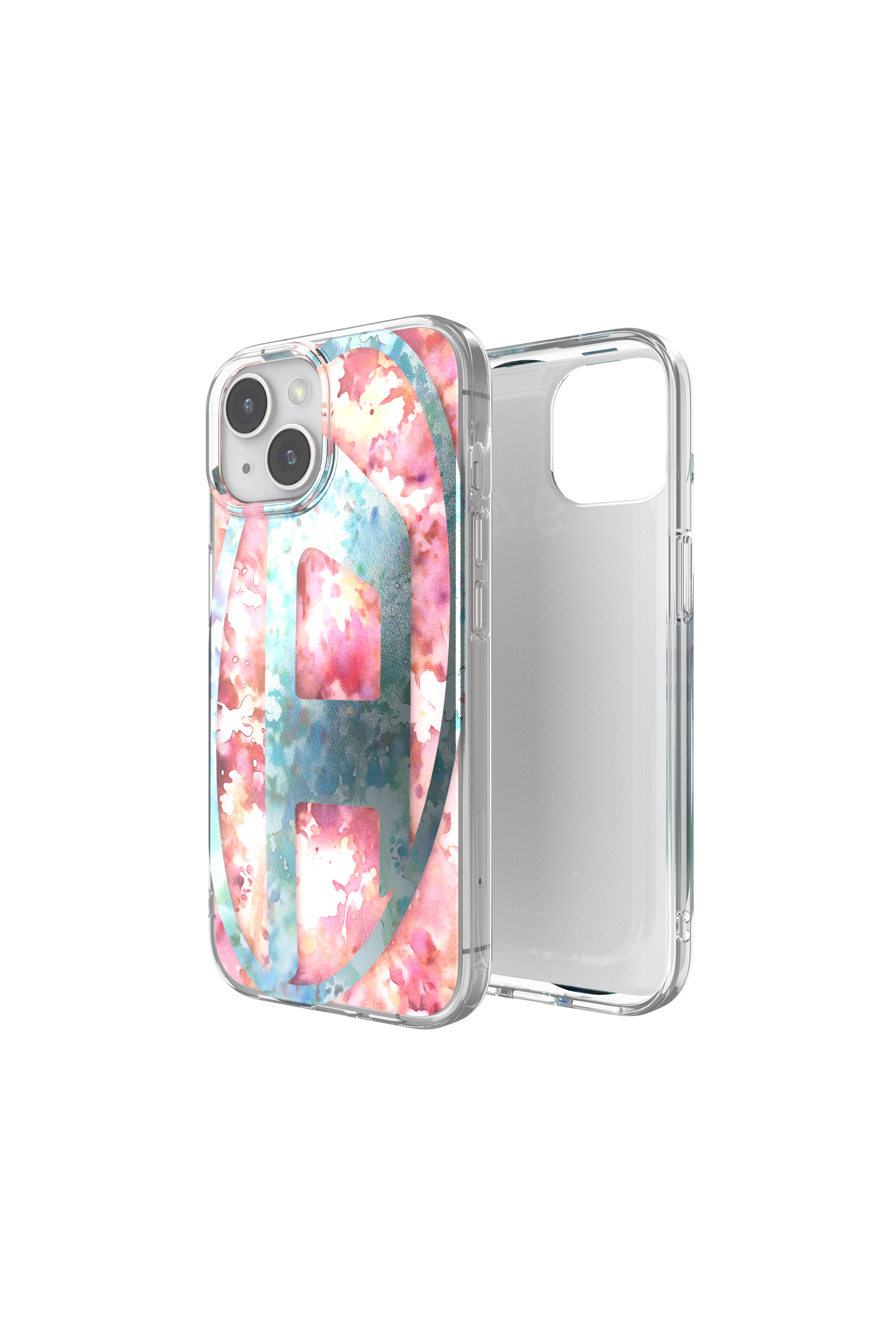 Diesel - 60059 AOP CASE, Unisex's iPhone 15 in ブルー/ピンク - 1