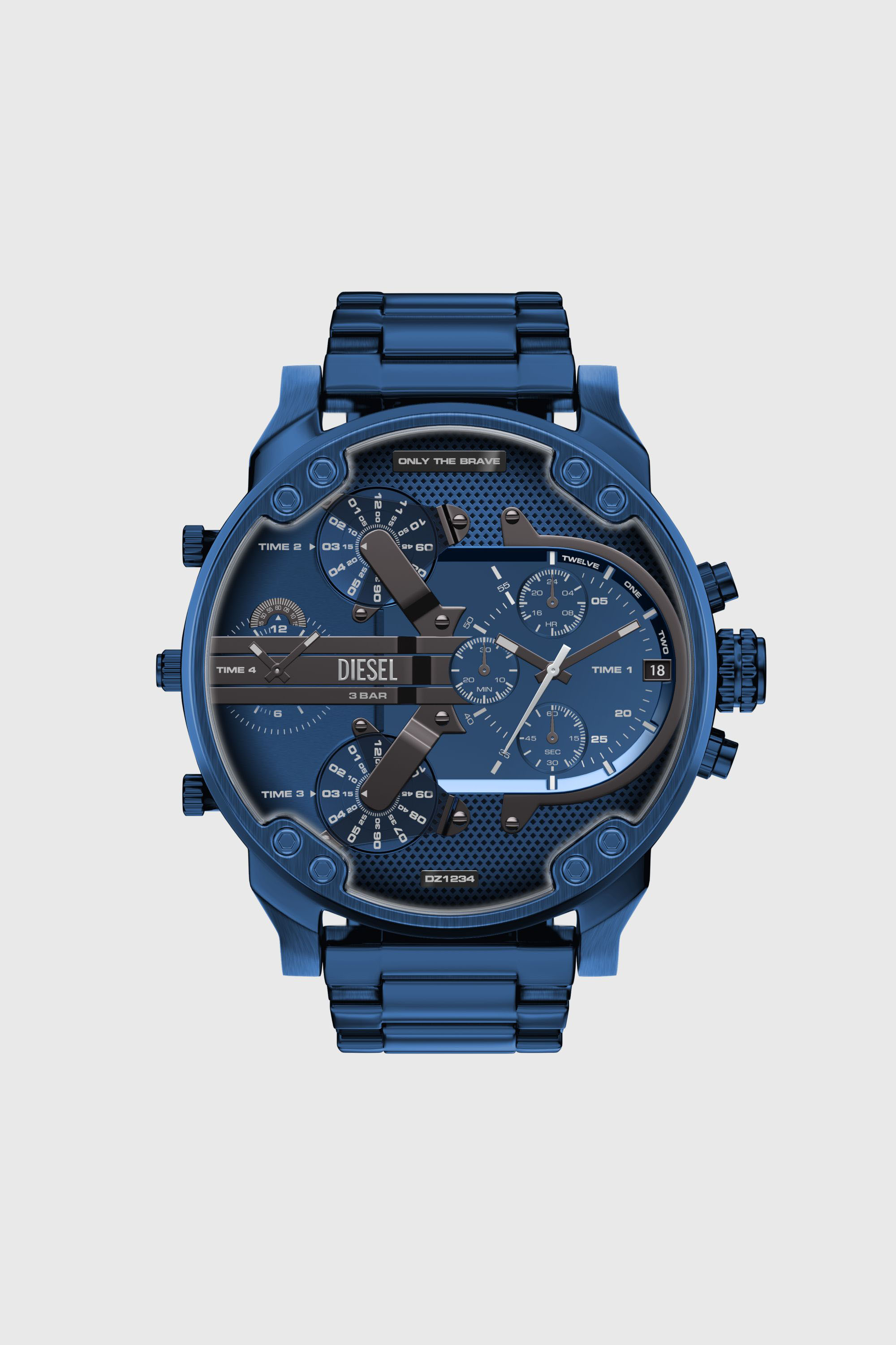 DZ7496 WATCH Mr. Daddy 2.0 Blue Stainless Steel Watch｜ブルー