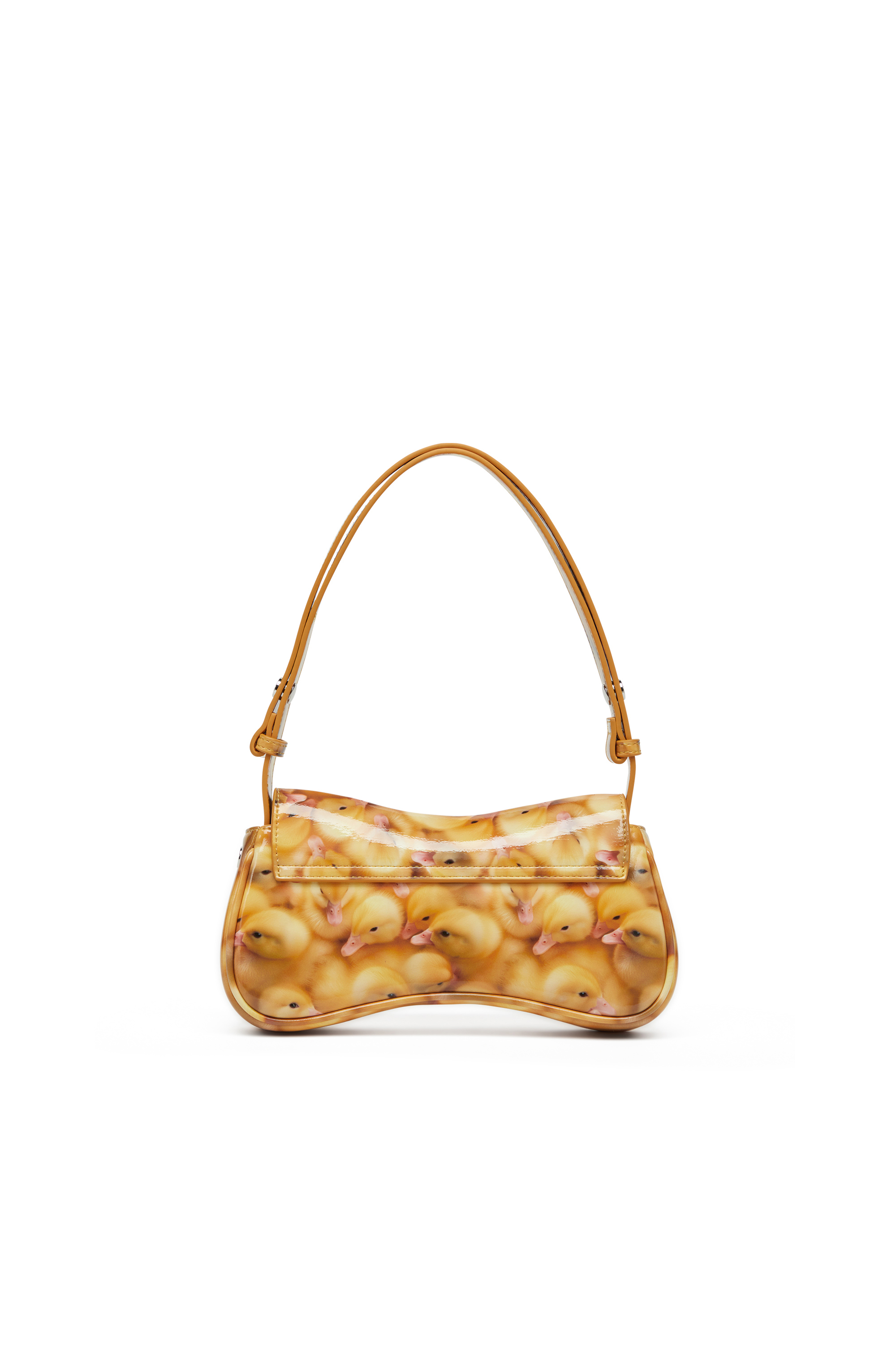 Diesel - PLAY CLUTCH, Female's Play-Glossy clutch with print in イエロー - 2