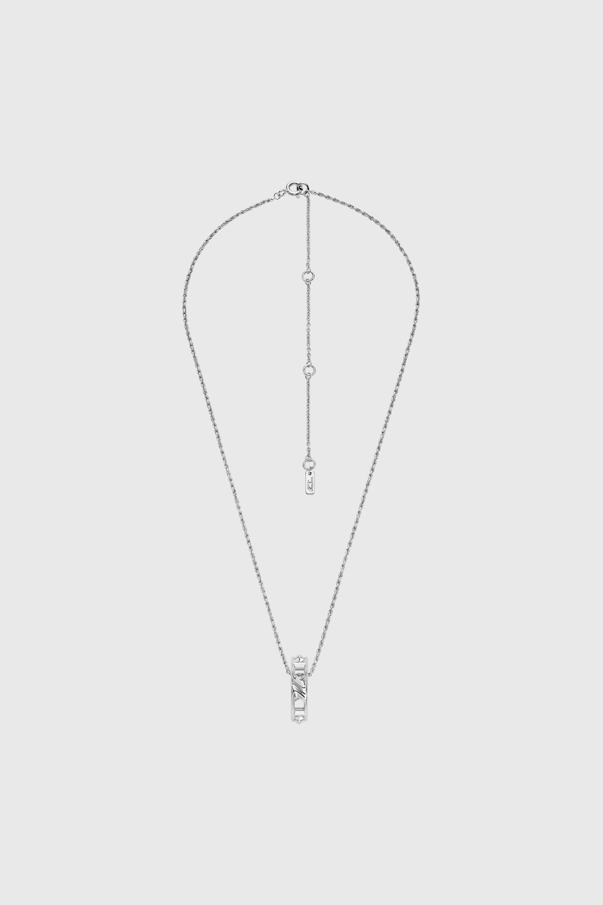 Diesel - DL1367040 STERLING SILVER JEWEL, Unisex's ネックレス in シルバー - 1
