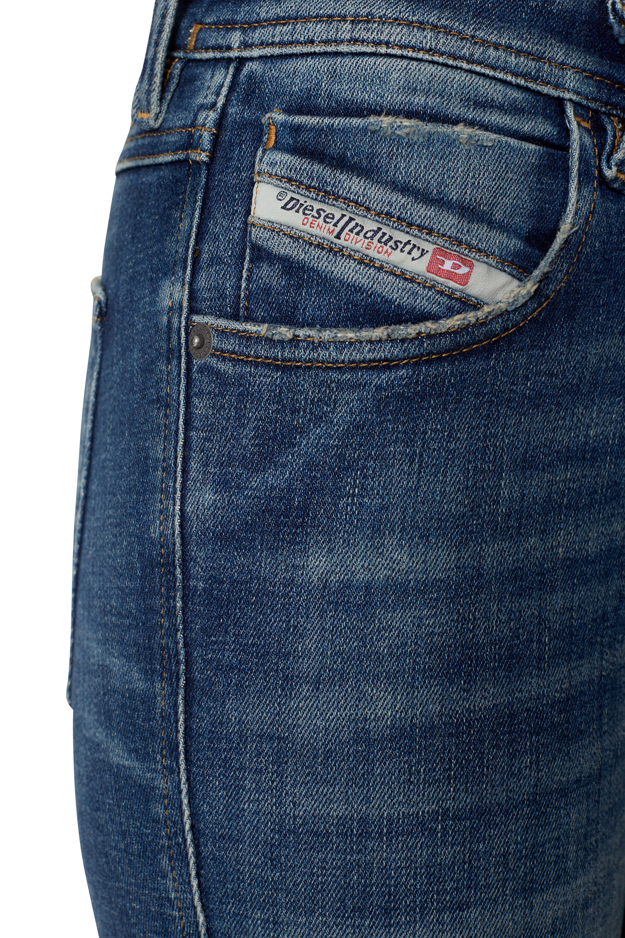 Diesel - 2015 BABHILA 09D99 Skinny Jeans, ミディアムブルー - Image 3