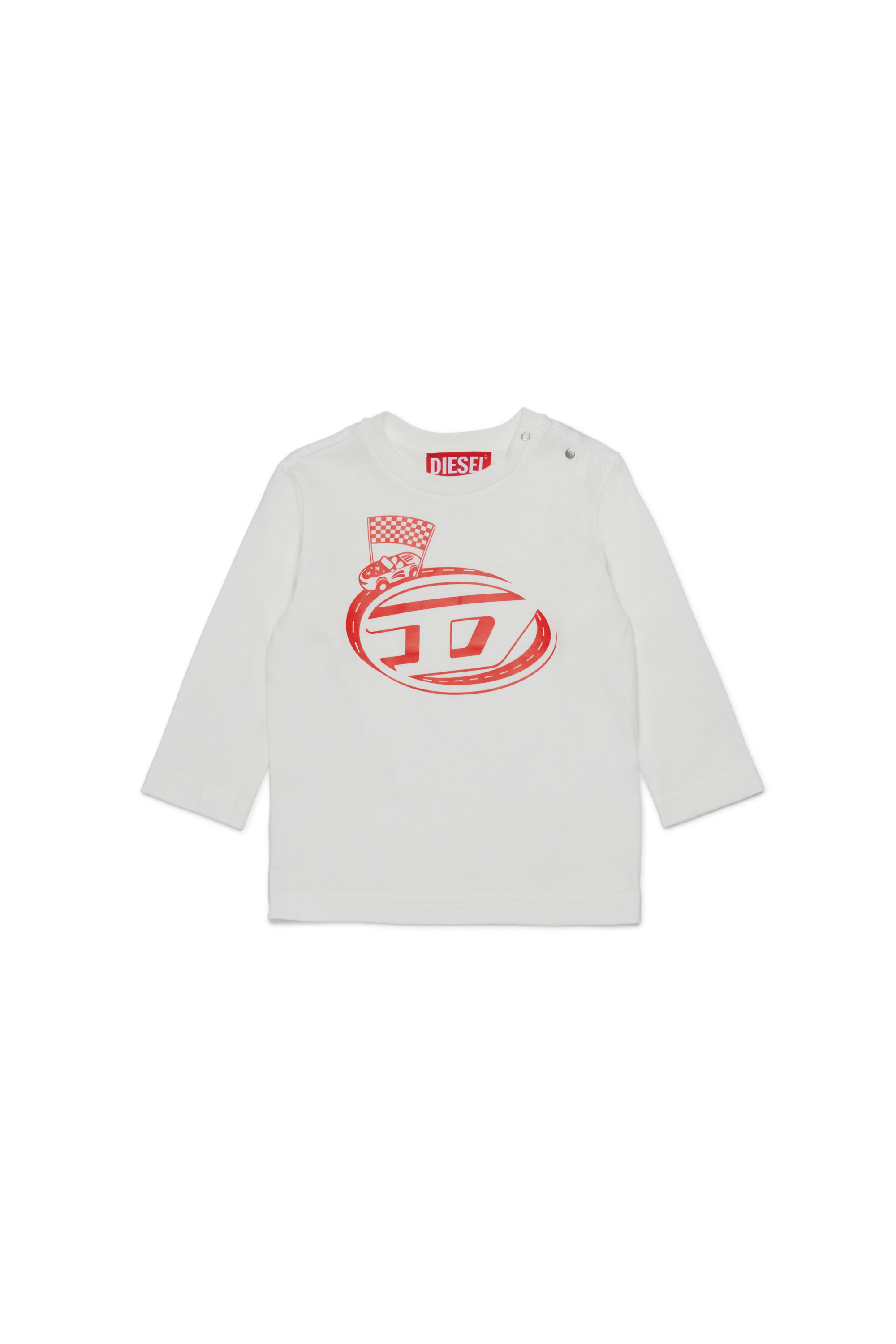 Diesel - TFILB, Male's 長袖Tシャツ in ホワイト - 1