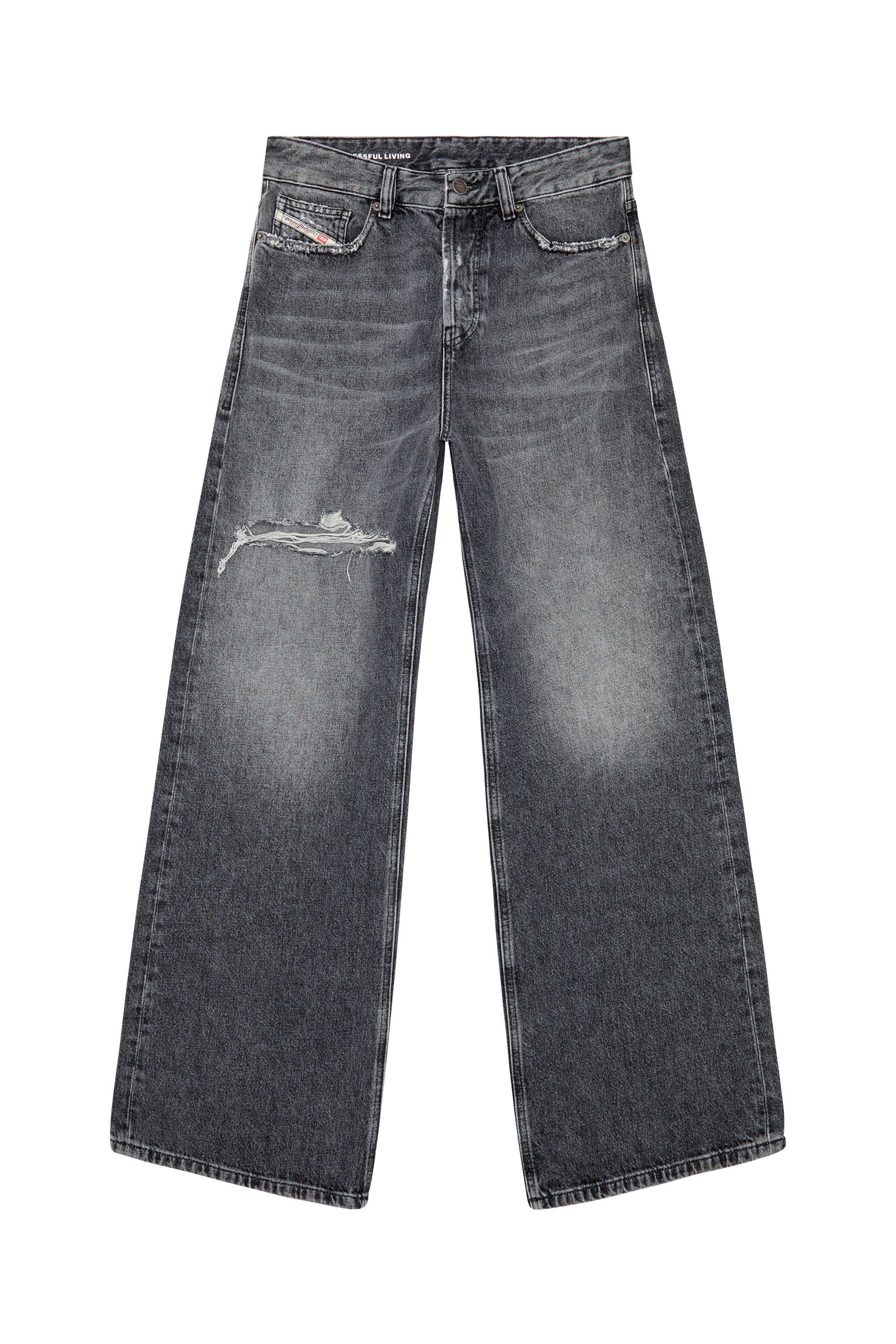 Diesel - Straight Jeans 1996 D-Sire 007X4, ブラック/ダークグレー - Image 3