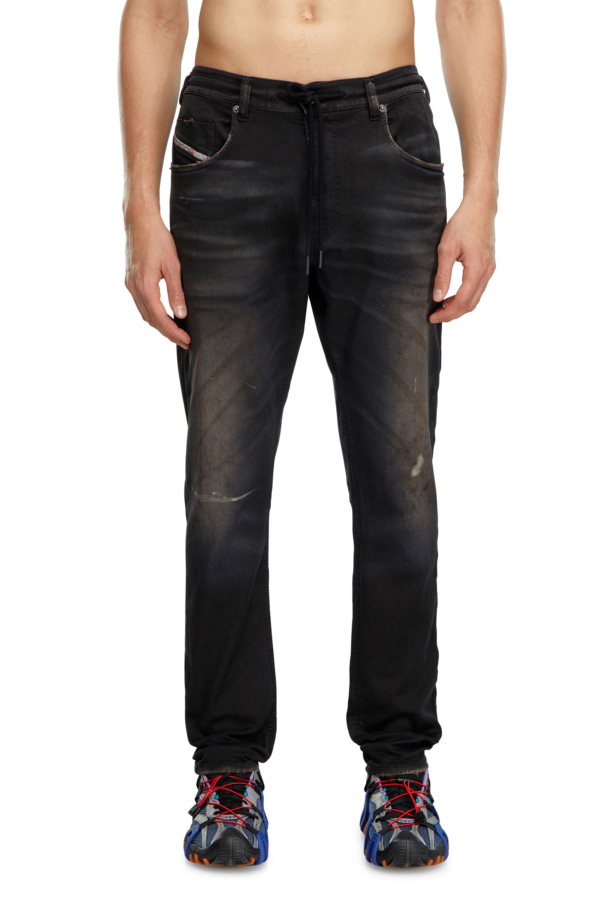 Diesel - Male's Regular 2030 D-Krooley Joggjeans® 068LW, ブラック - 3