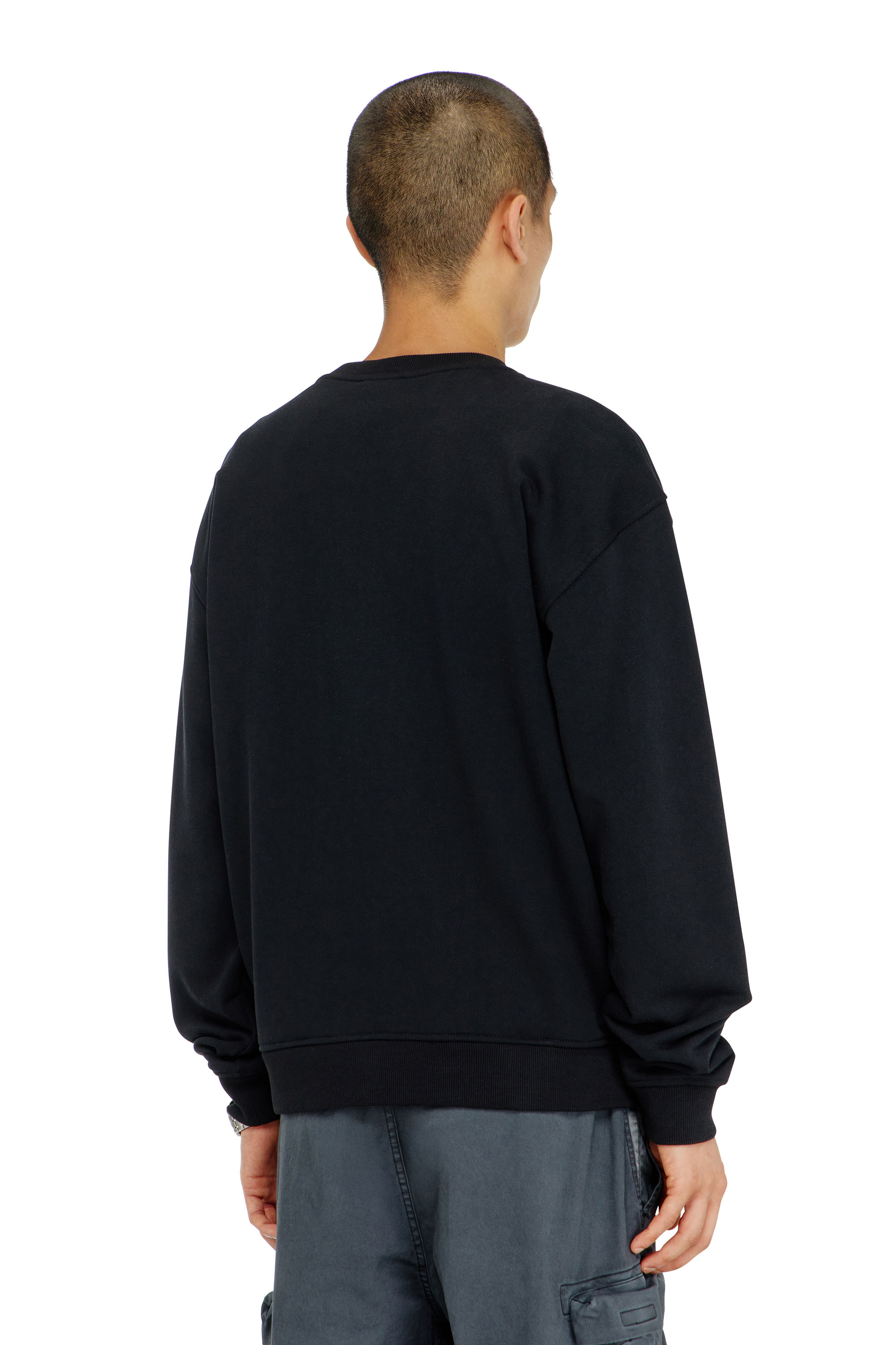 Diesel - S-NORM-AA5, Male's プルオーバースウェット in ブラック - 4