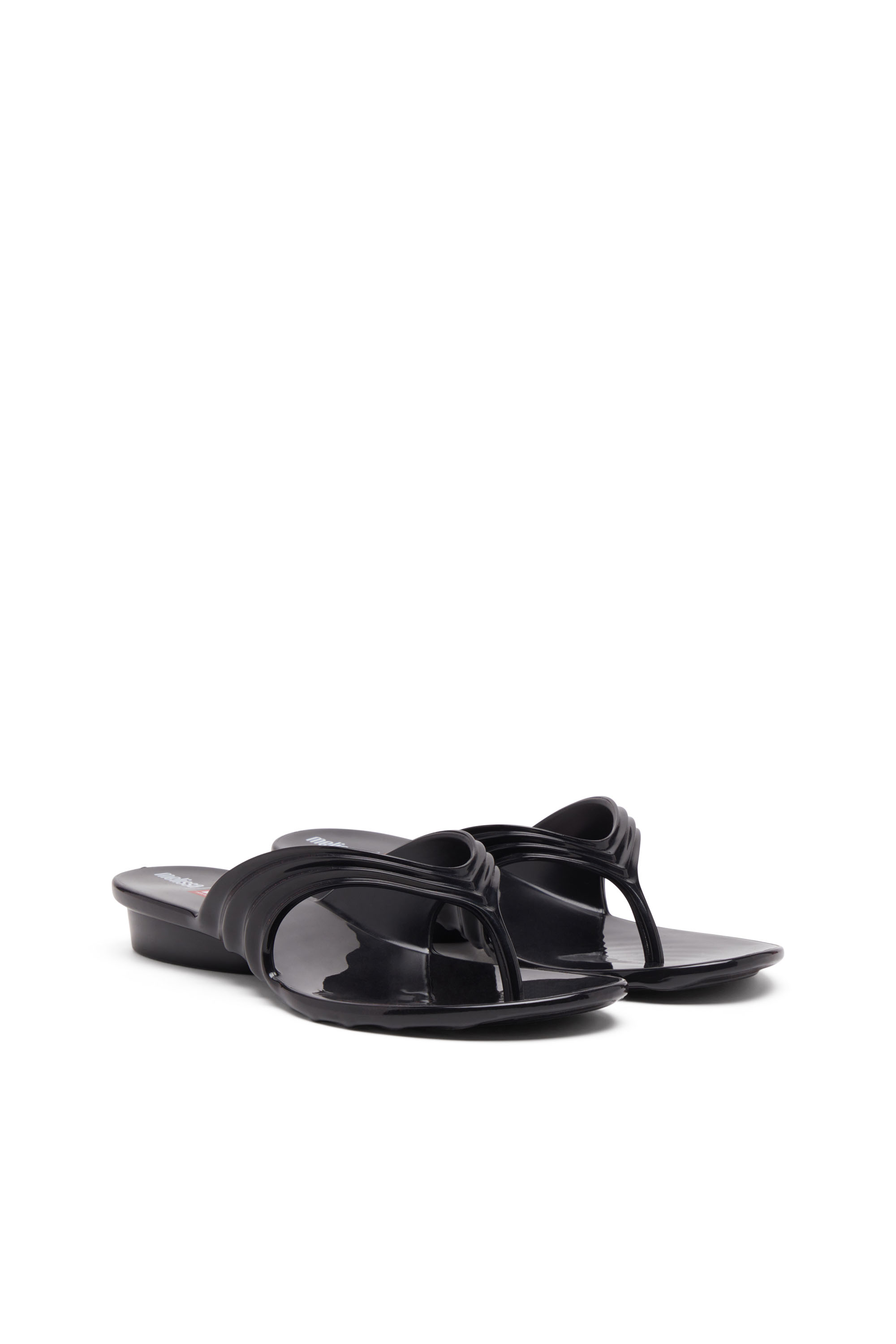 Diesel - MELISSA QUANTUM THONG, Female's Sculptural flip-flops in Melflex® in ブラック - 3