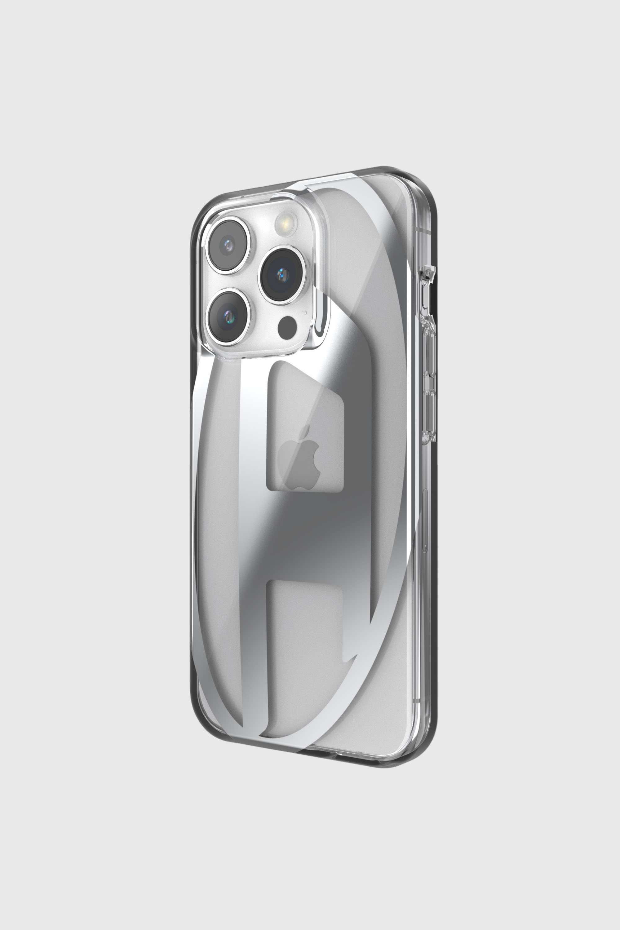 Diesel - 54202 MOULDED CASE, Unisex's iPhone 15 Pro クリアケース in シルバー - 3