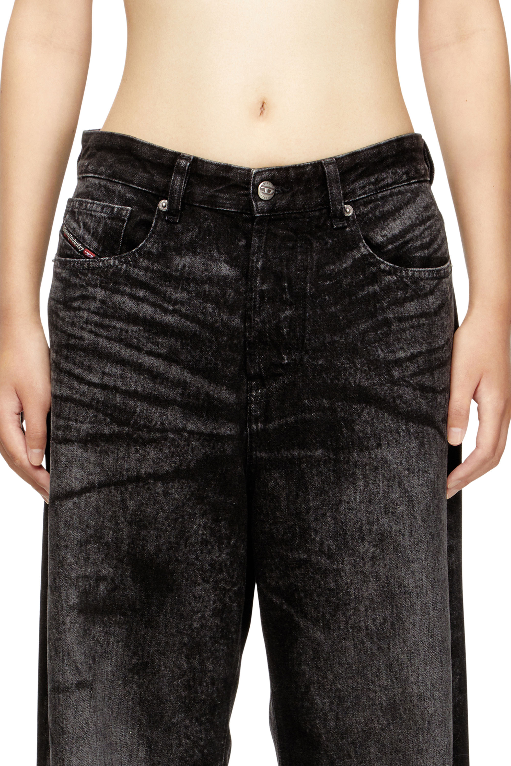 Diesel - Female's Relaxed Jeans 1996 D-Sire 007DB, ブラック/ダークグレー - 5