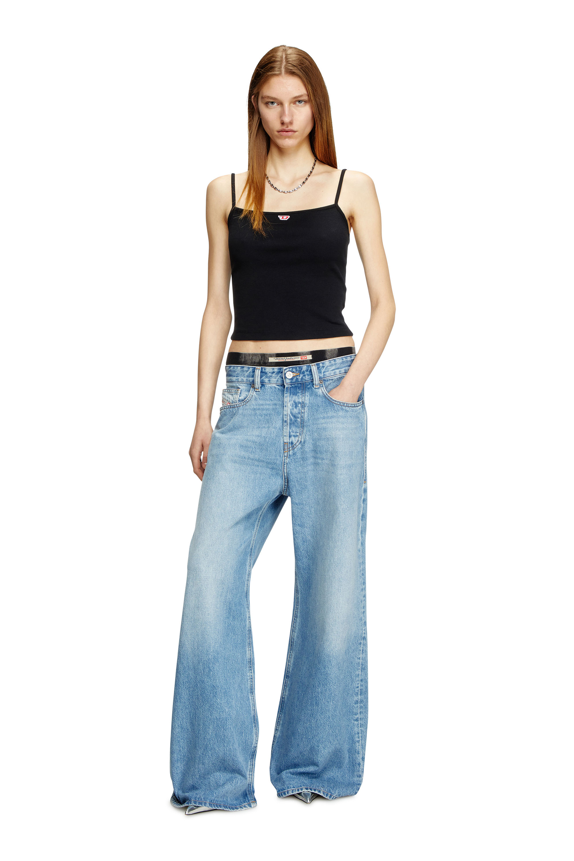 Diesel - T-HOP-D, Female's トップス in ブラック - 1