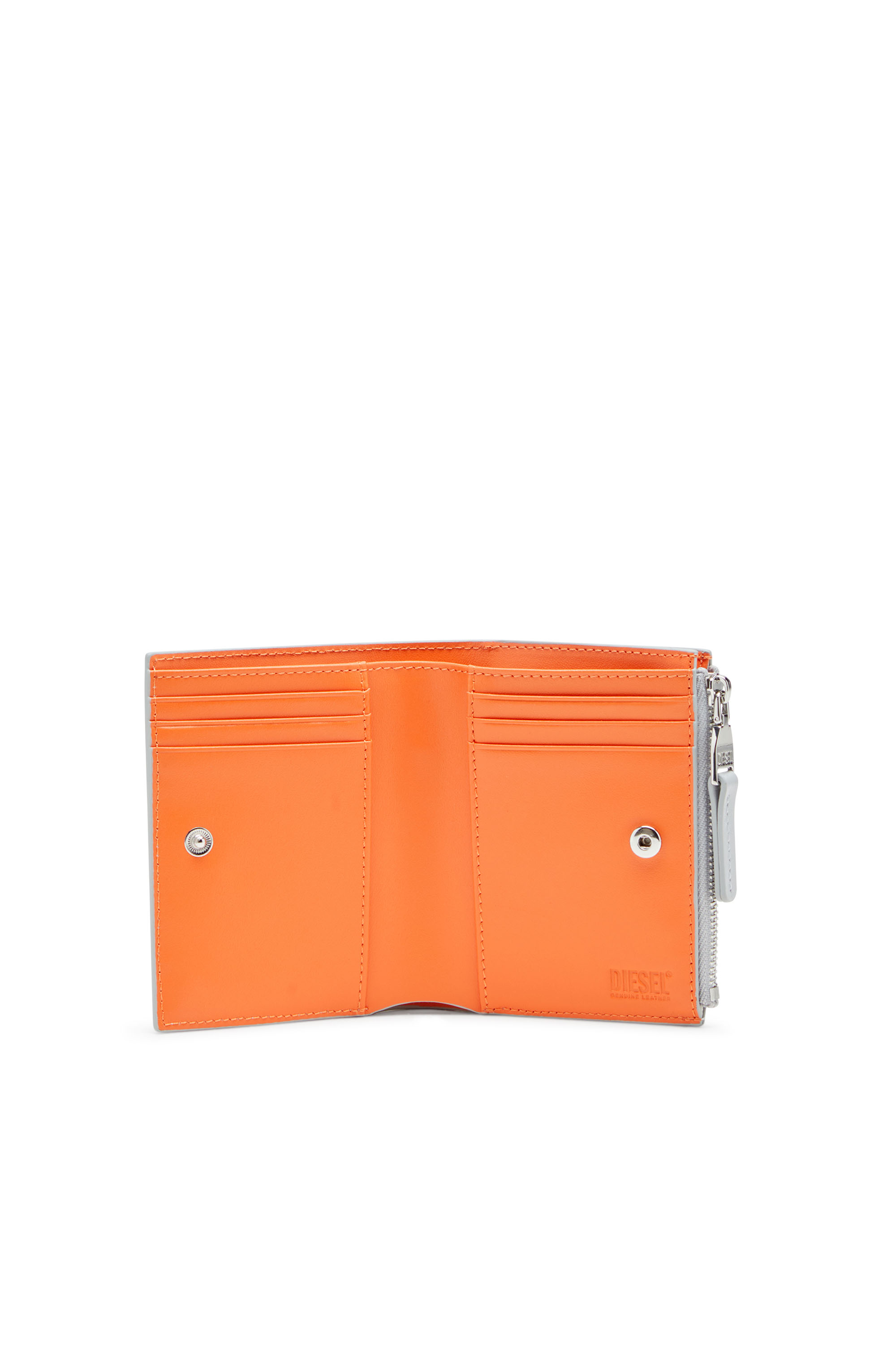 Diesel - 1DR BI-FOLD ZIP II, Female's Small bi-fold wallet in leather in null - 3
