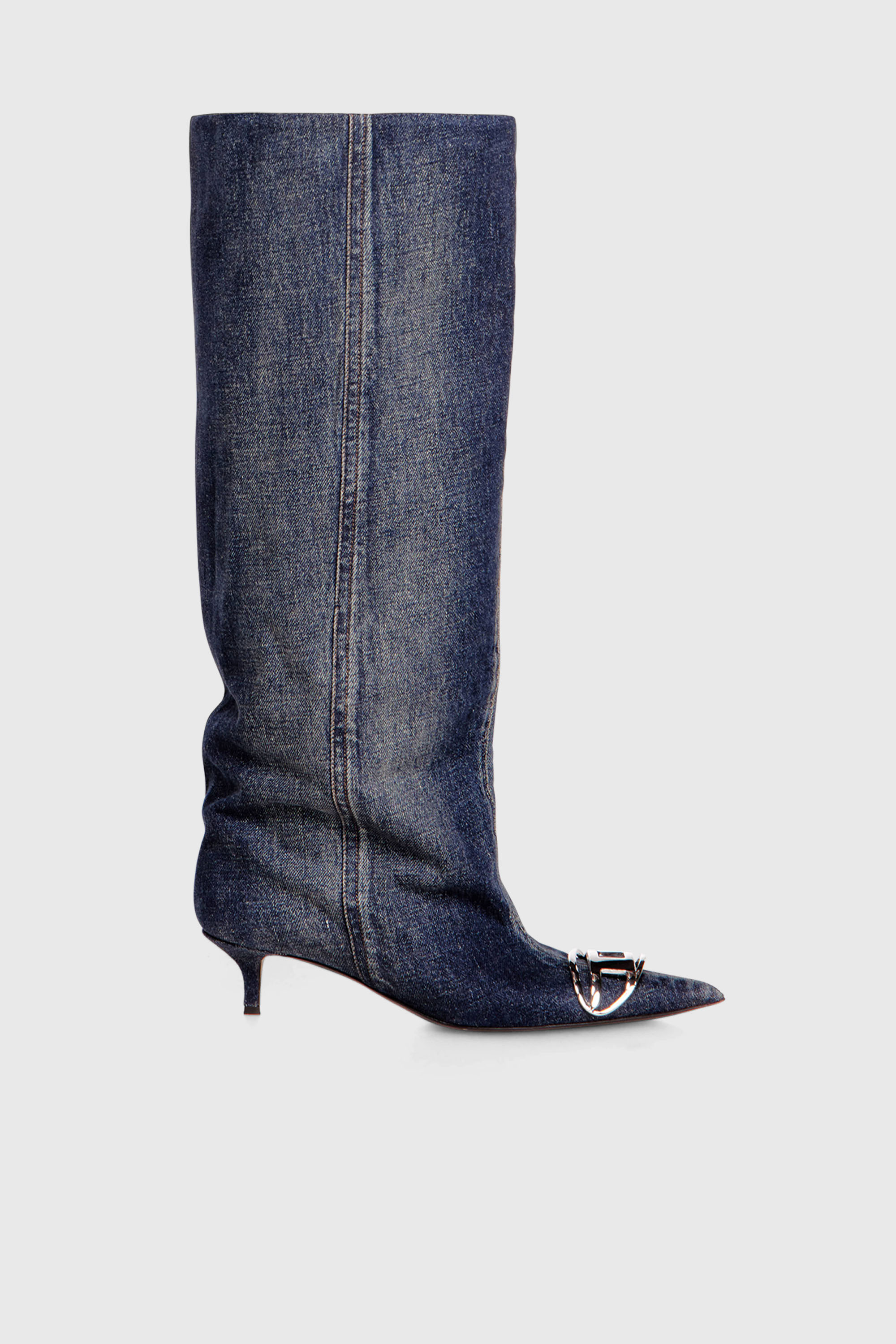 Diesel - D-VENUS KB SLOUCHY, Female's ロングブーツ in ダークブルー - 1