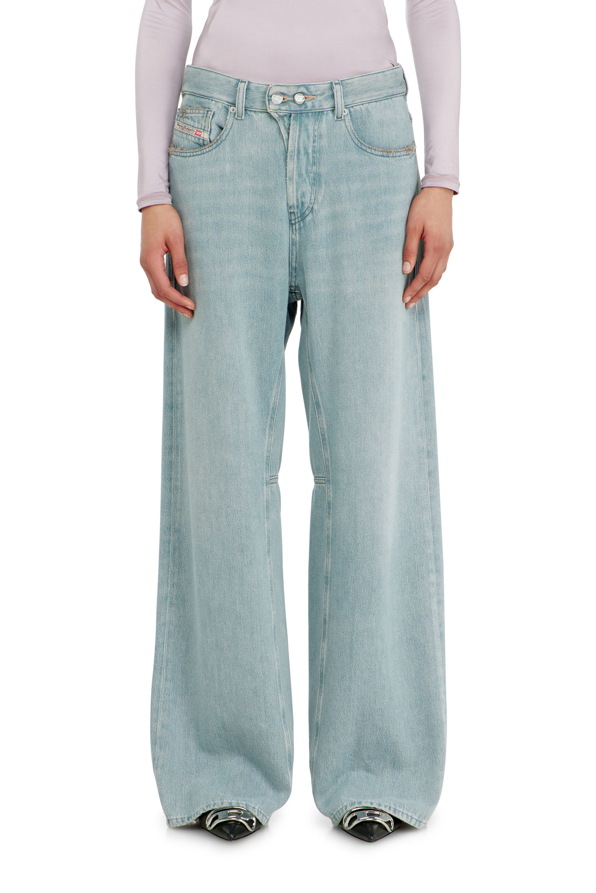 Diesel - Female's Relaxed Jeans 1996 D-Sire 09P84, ライトブルー - 4