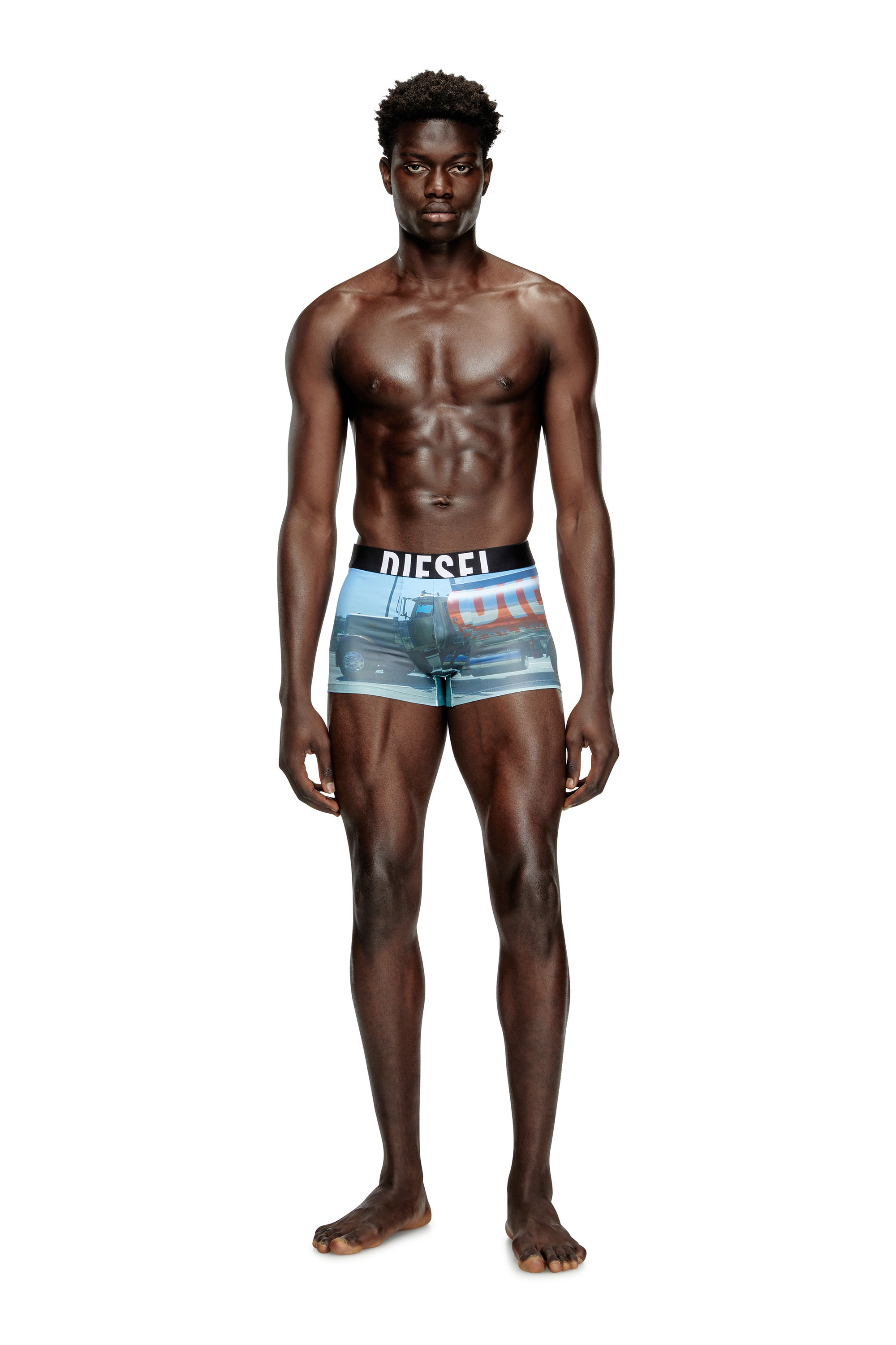 Diesel - DAMIEN-D-POP-40, Male's Boxer briefs with Pop print in ライトブルー - 1