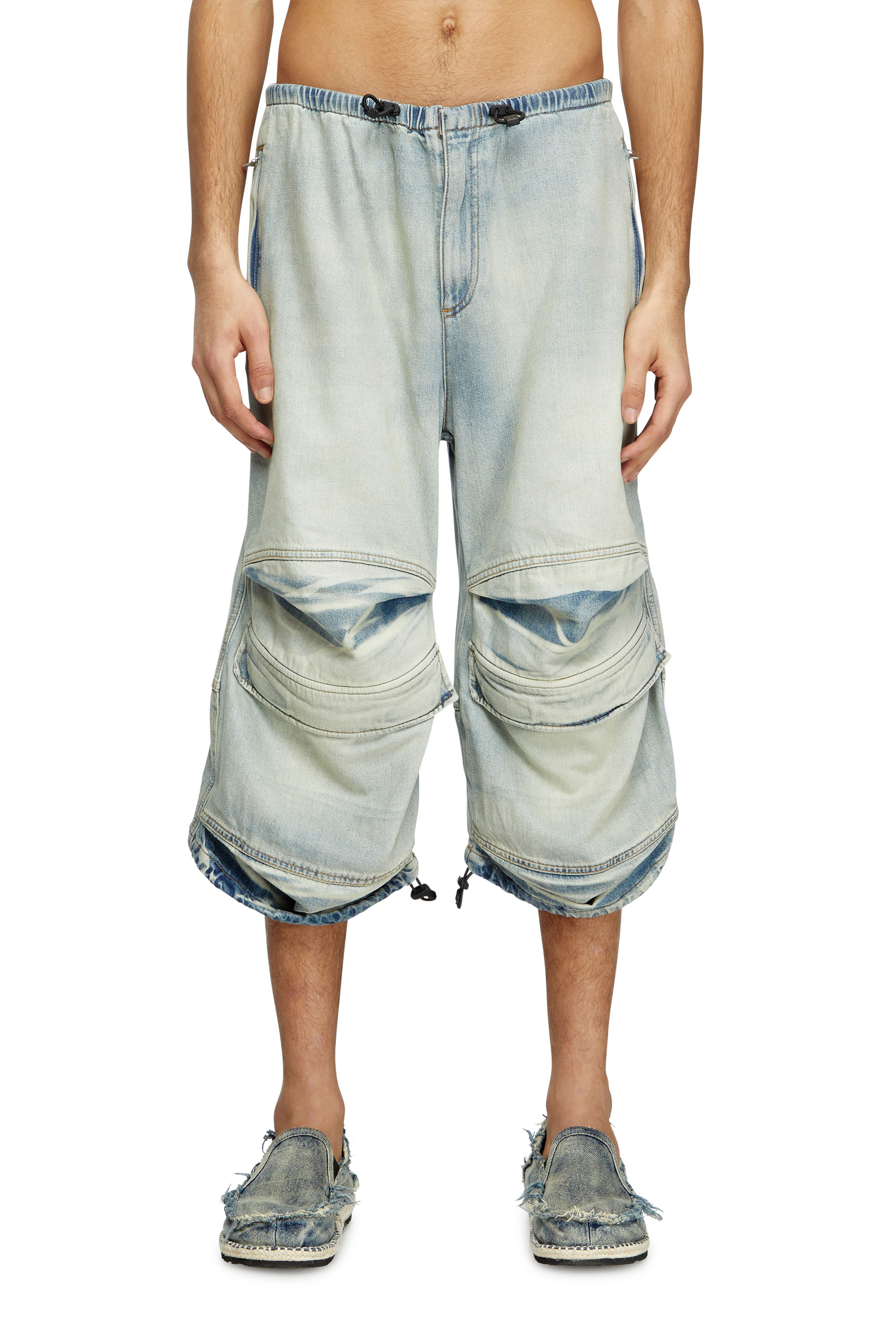 Diesel - D-DAYETZ-SHORT-S, Unisex's Shorts in light bicolour denim in ライトブルー - 3