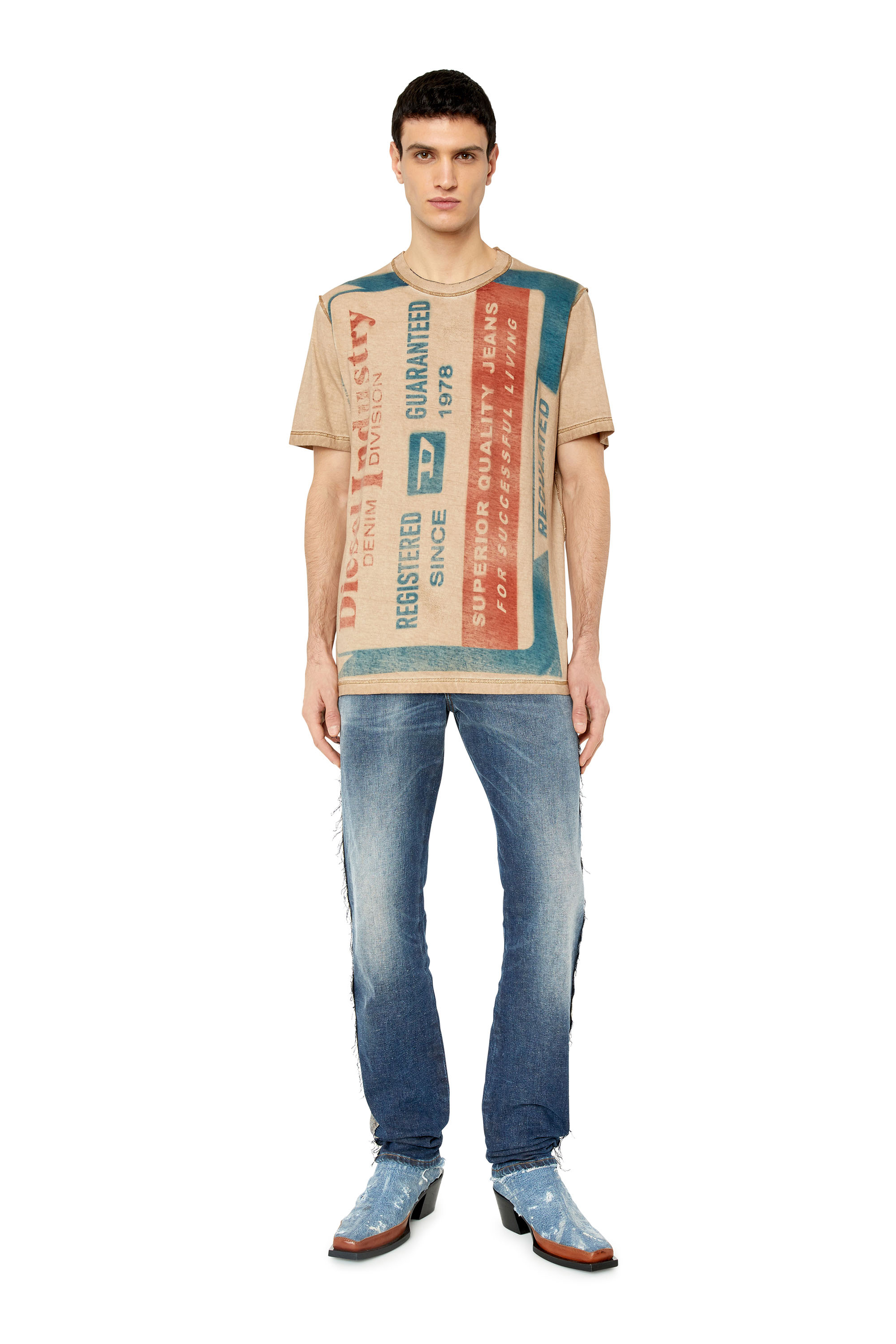 Diesel - T-JUST-G13, ベージュ/レッド - Image 5