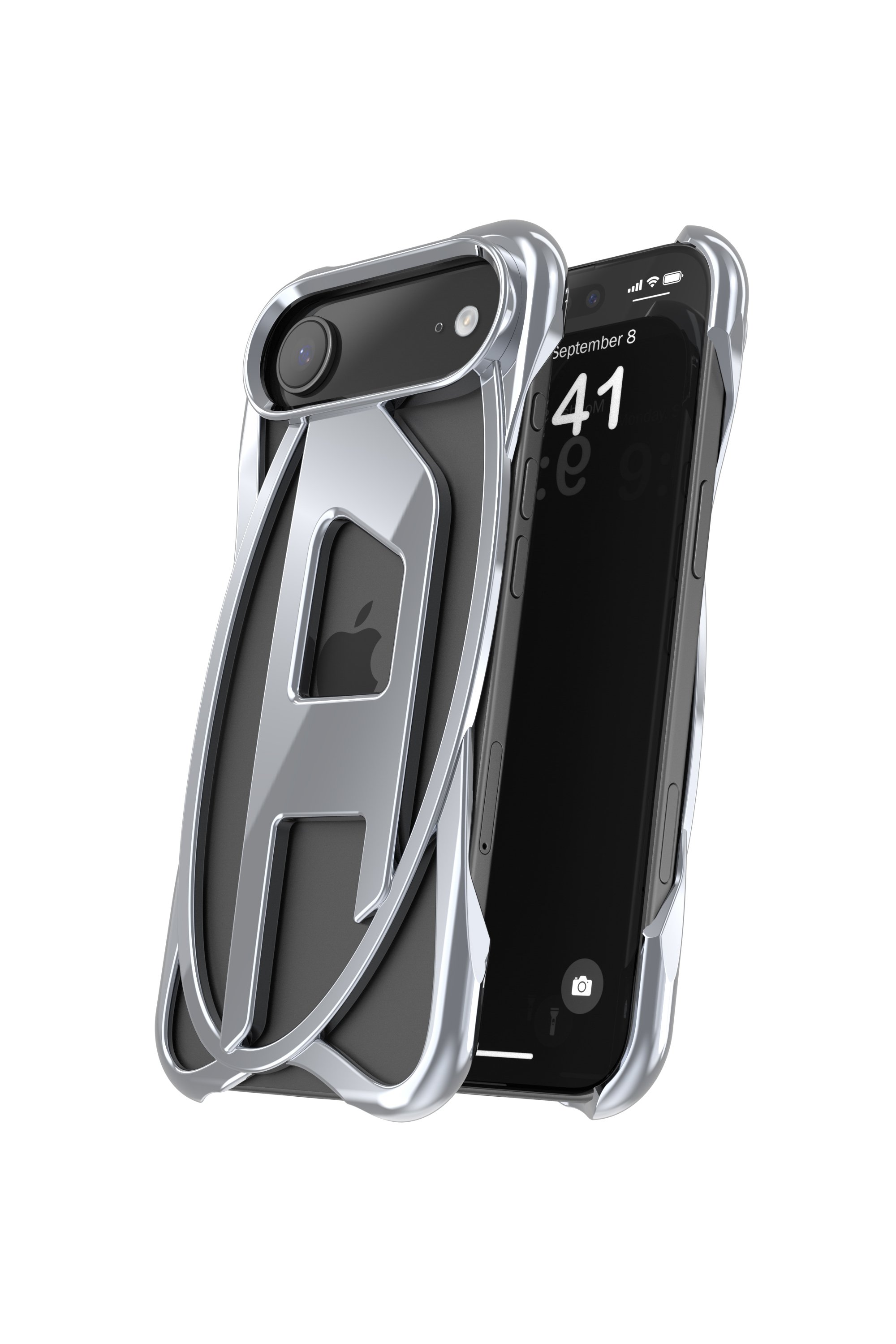 Diesel - 60444 D FRAME CASE, Unisex's IPHONE 17 AIR in ダークグレー - 3