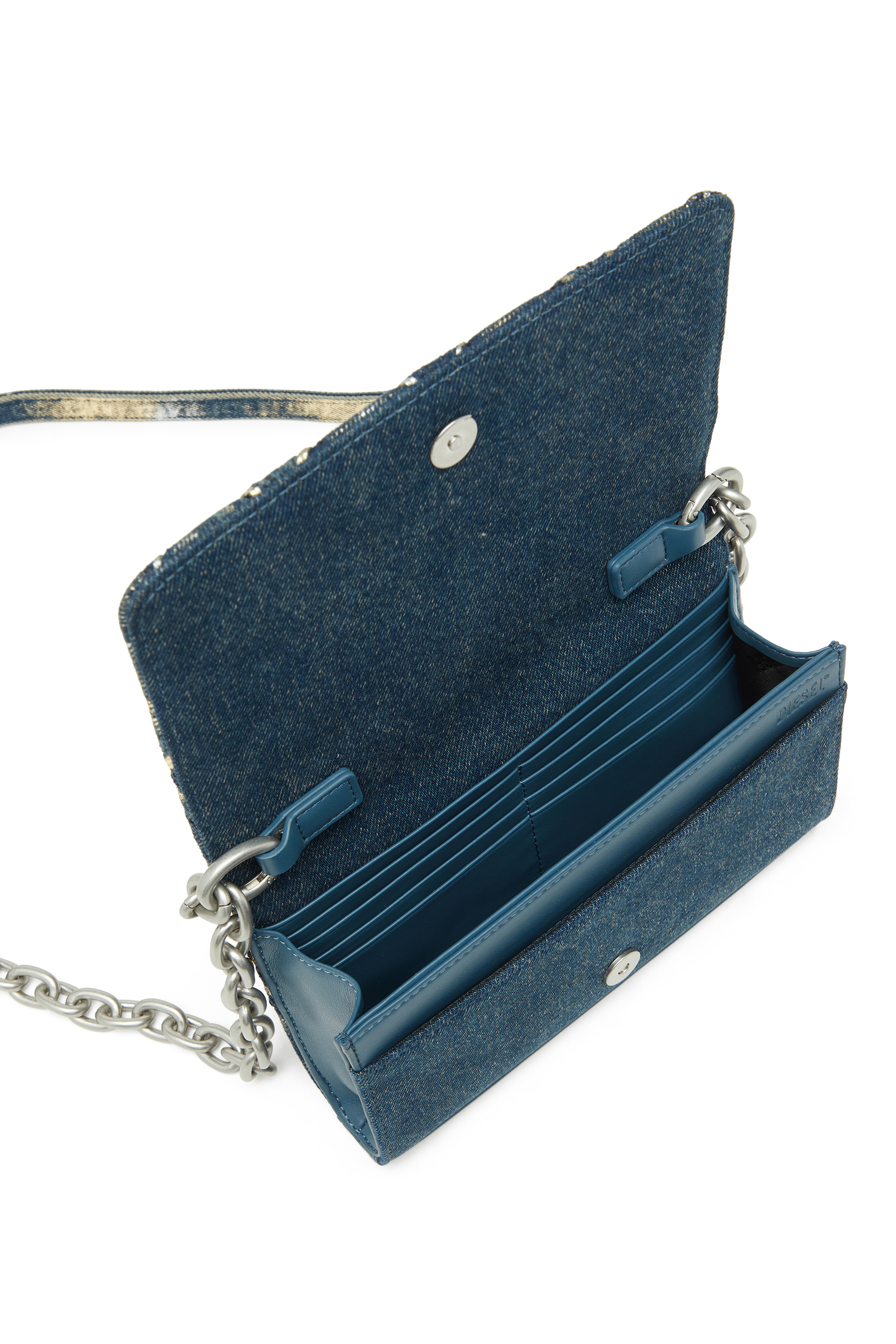 Diesel - WALLET ON CHAIN, Female's ウォレットバッグ in ブルー - 4