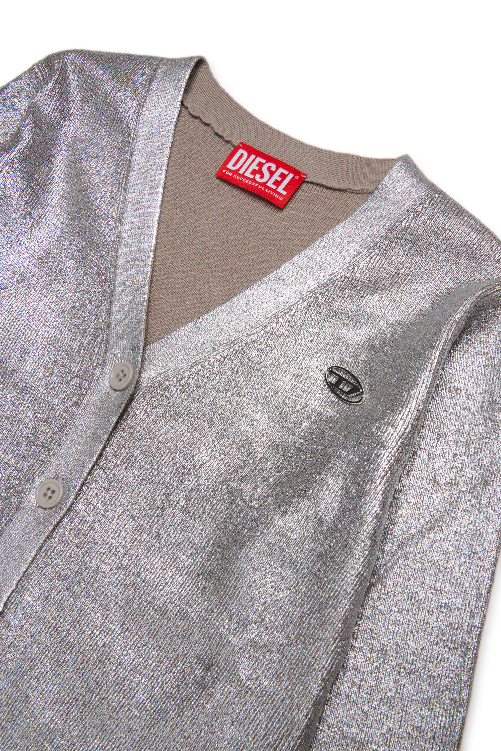 Diesel - KMISOTTA, Female's カーディガン in シルバー - 3
