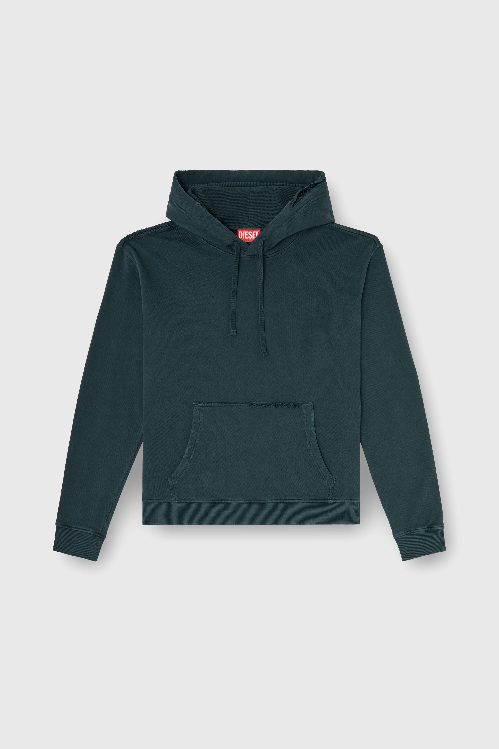 Diesel - S-NORM-HOOD-CRYSTALS, Male's プルオーバーパーカー in ダークグリーン - 2