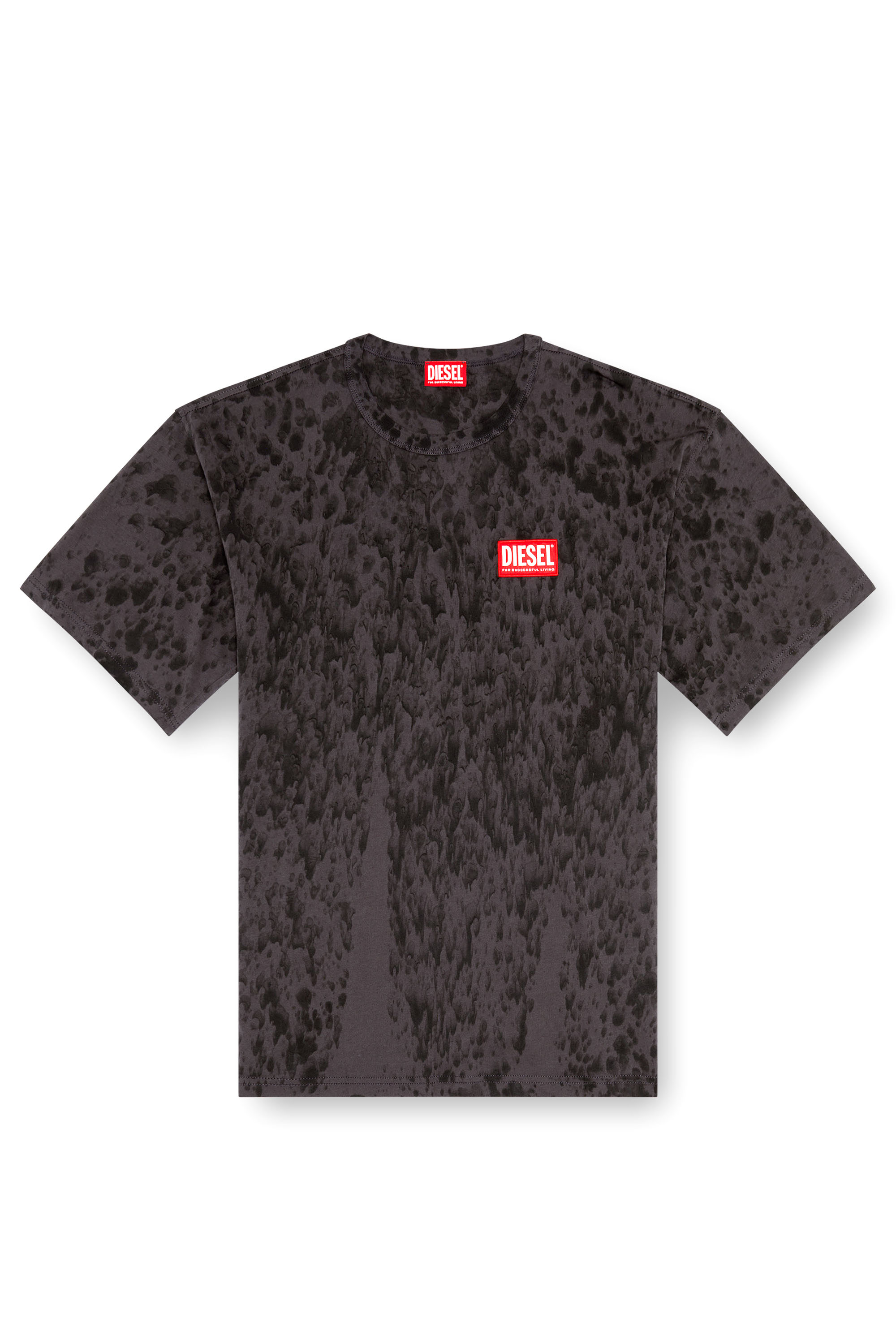 Diesel - T-BOXT-K6, Male's Treated T-shirt with raindrop effect in ブラック - 3