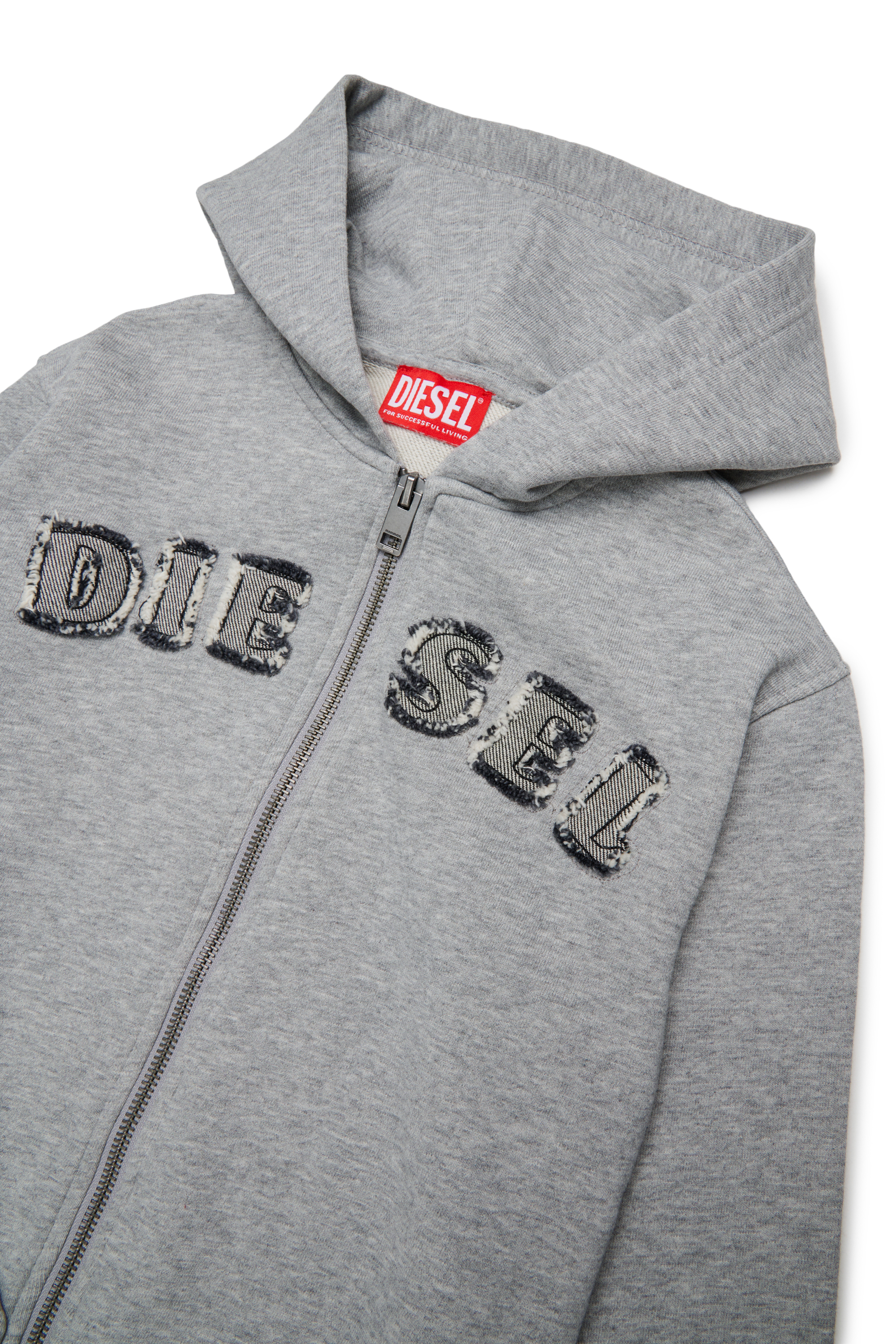 Diesel - SJEANSHOOD OVER, Male's パーカー in グレー - 3
