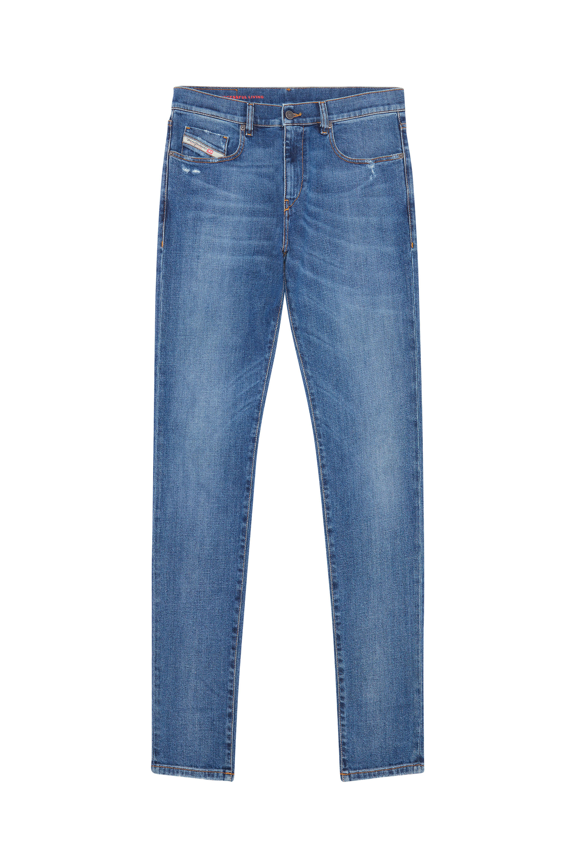 Diesel - Slim Jeans 2019 D-Strukt 09E44, ミディアムブルー - Image 6
