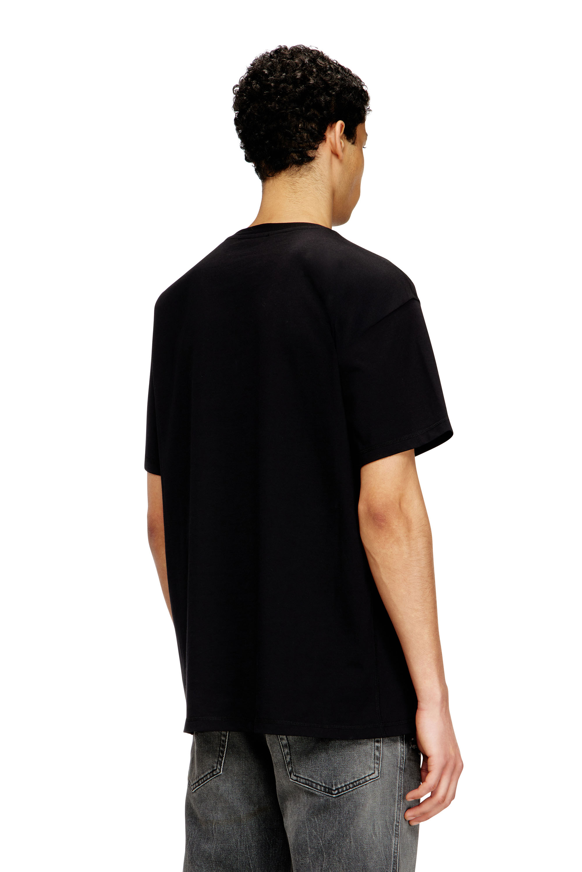 Diesel - SV-T-NORM-CHER, Unisex's Cotton T-shirt with cherry graphic in ブラック - 4