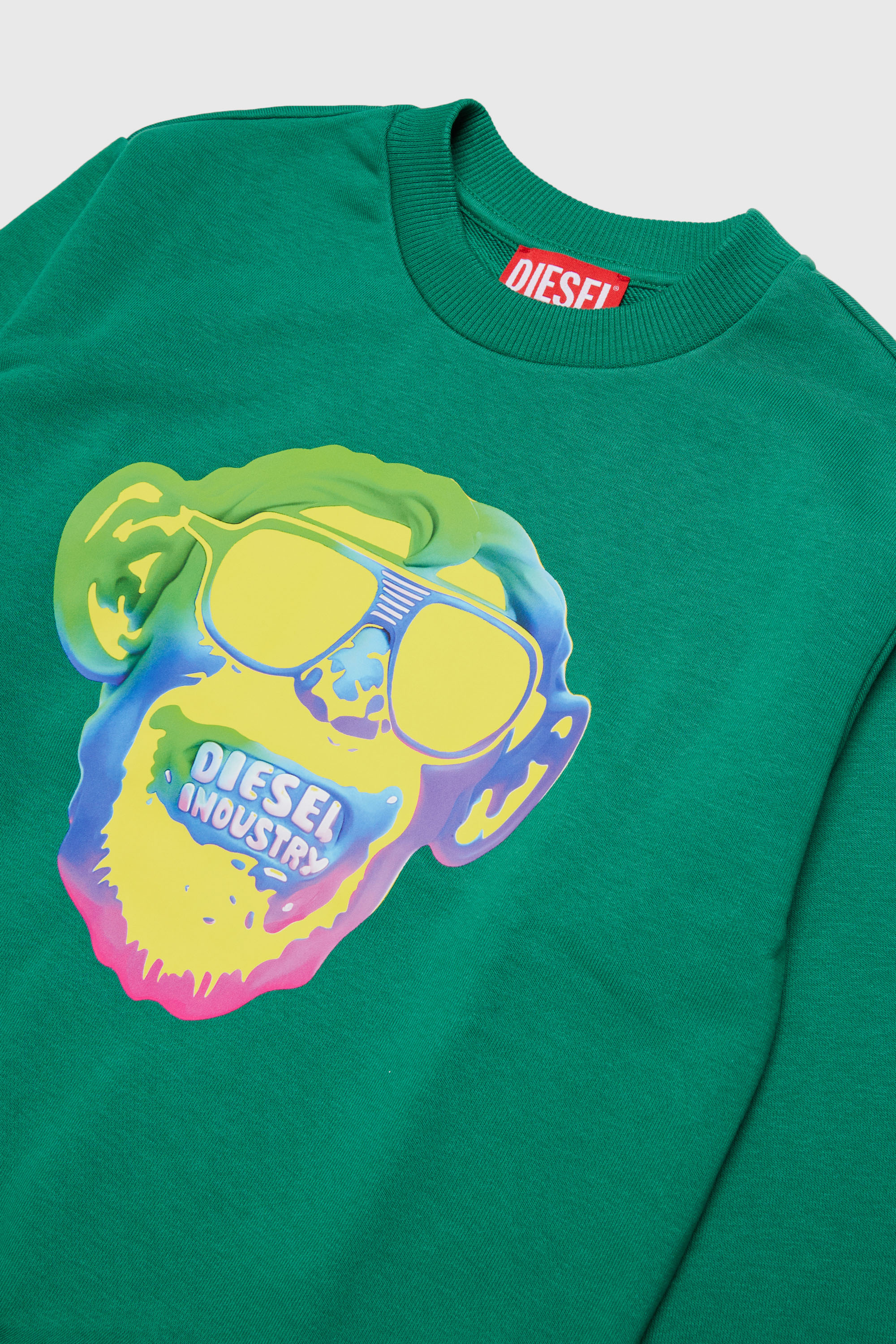 Diesel - SMONKEY OVER, Male's スウェット in グリーン - 3