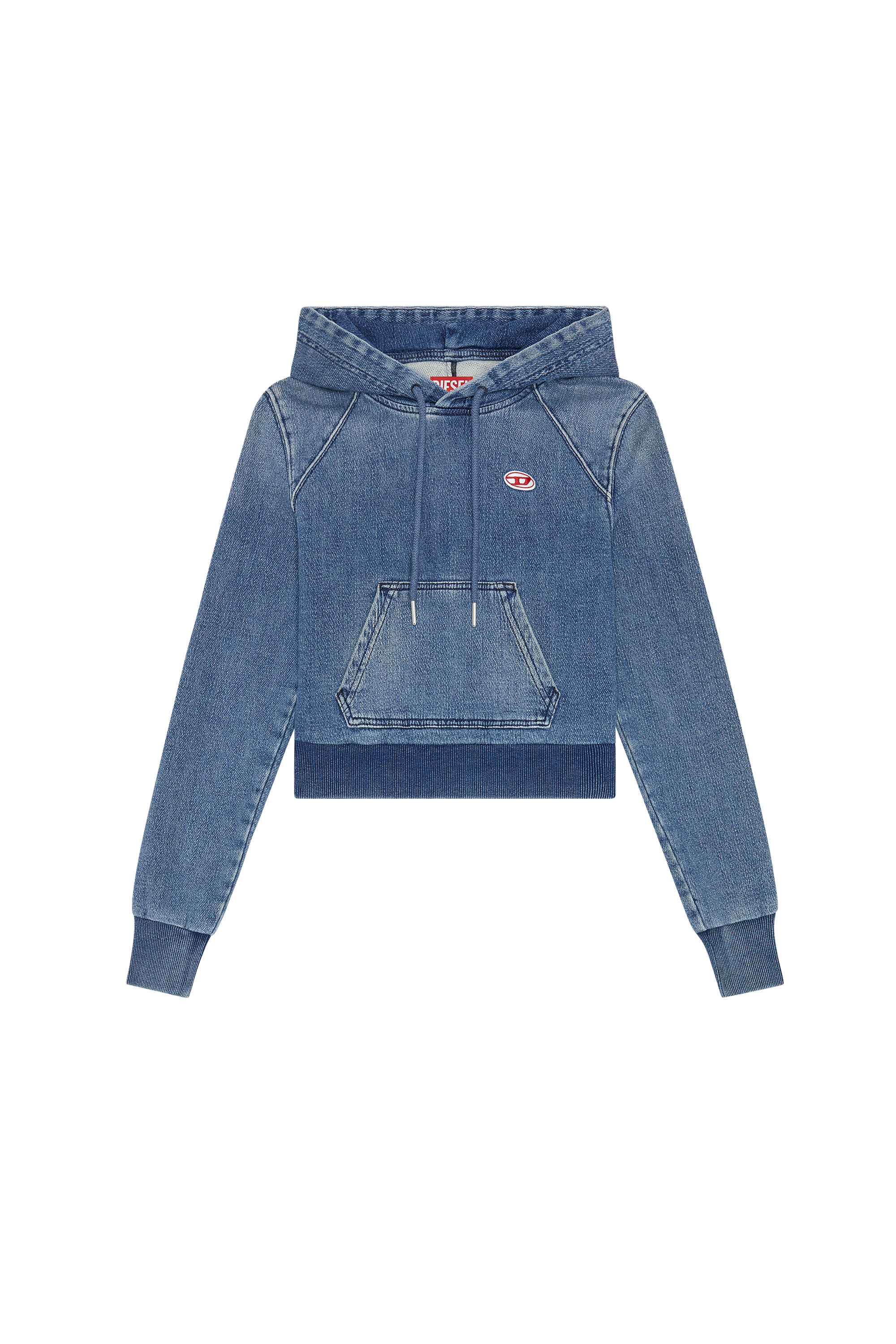 Diesel - D-ANGY TRACK DENIM HOODIE, ダークブルー - Image 6