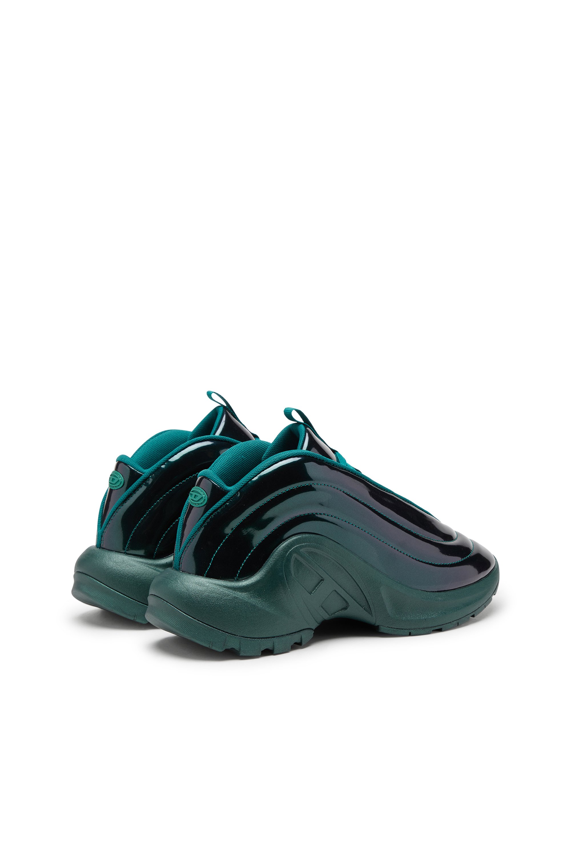Diesel - S-D-RUNNER X, Unisex's S-D-Runner X-Slip-on sneakers with Oval D instep in ダークグリーン - 3