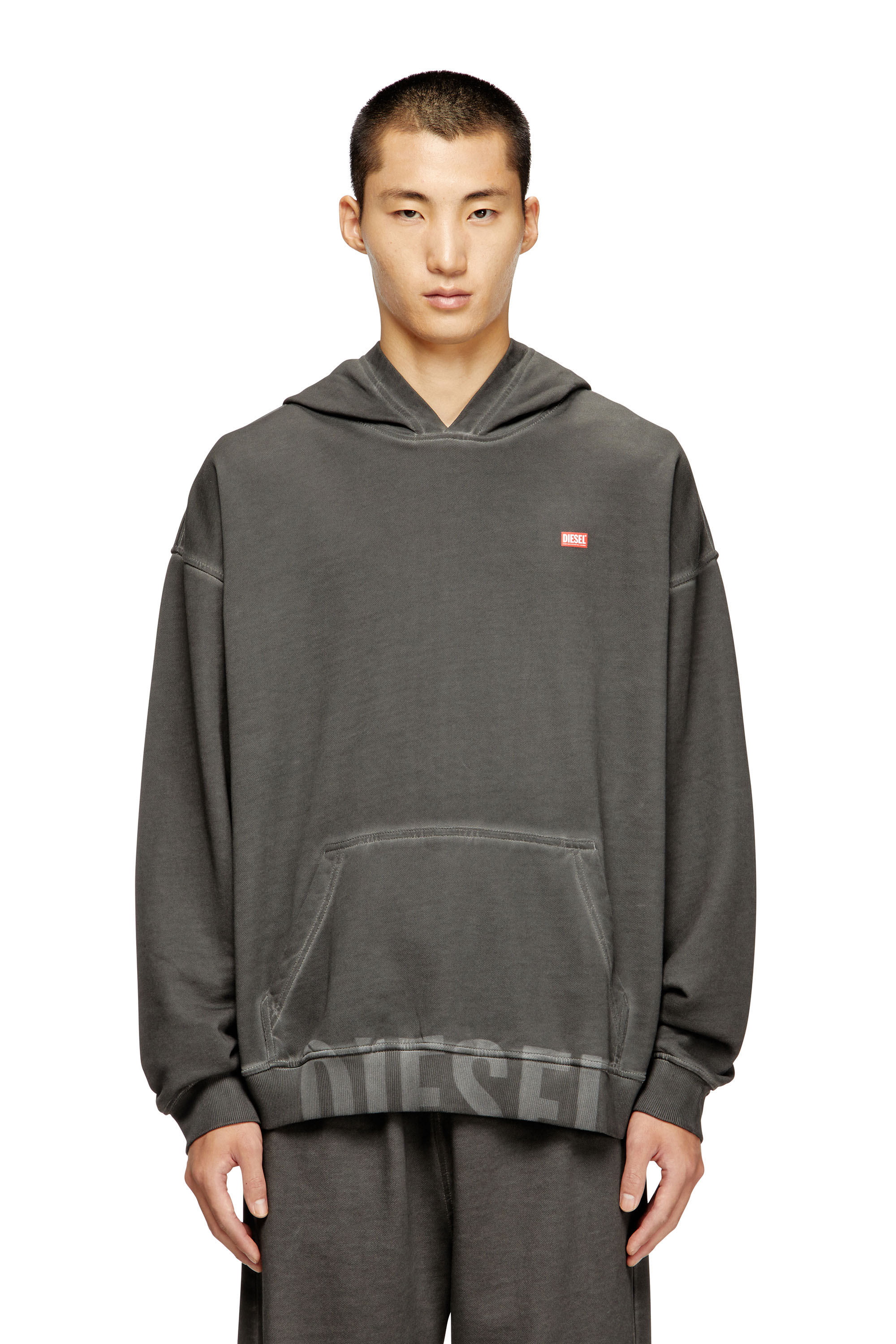 Diesel - S-BOXT-HOOD-T4, Male's プルオーバーパーカー in ダークグレー - 3