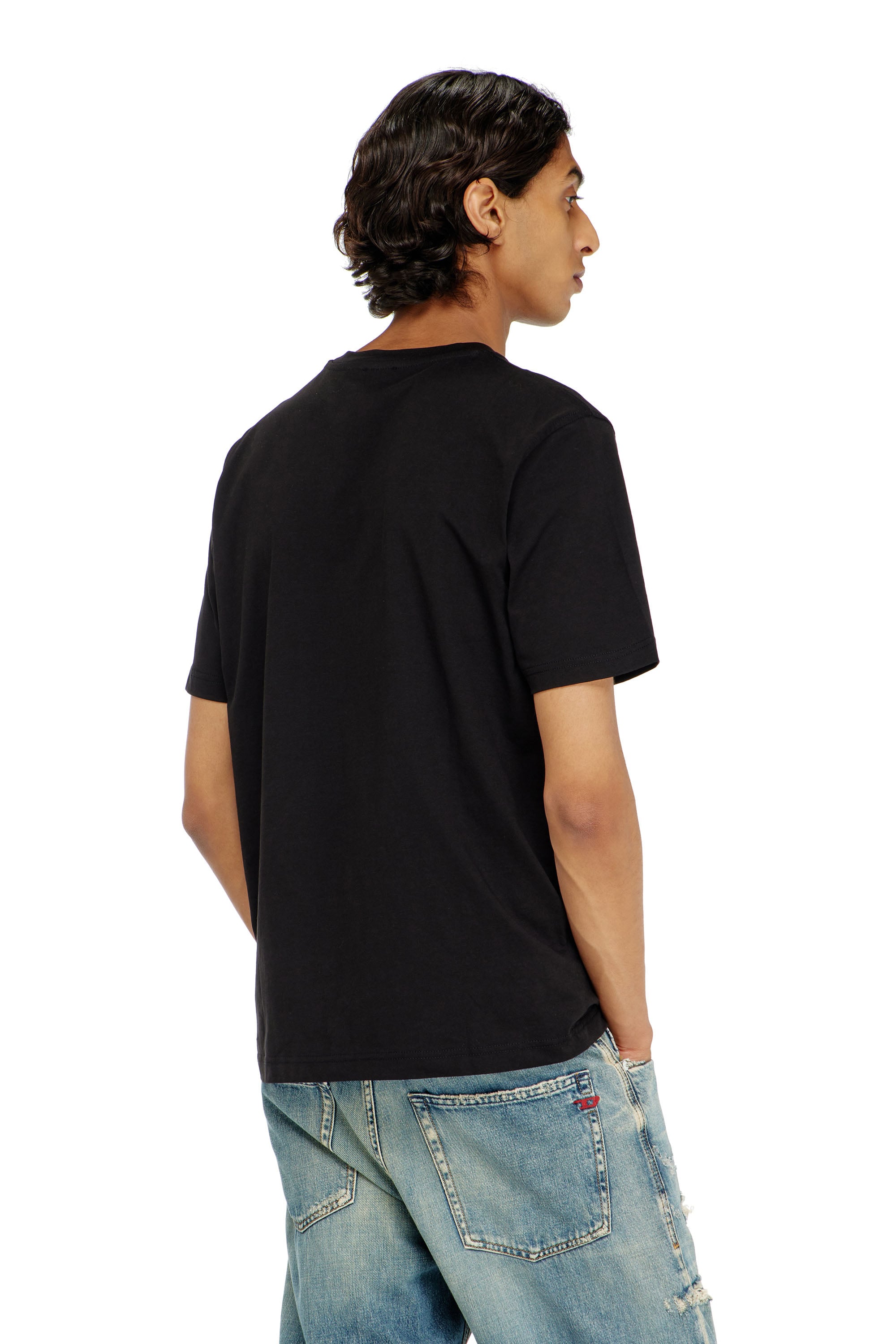 Diesel - T-ADJUST-AA8, Male's Tシャツ in ブラック - 4