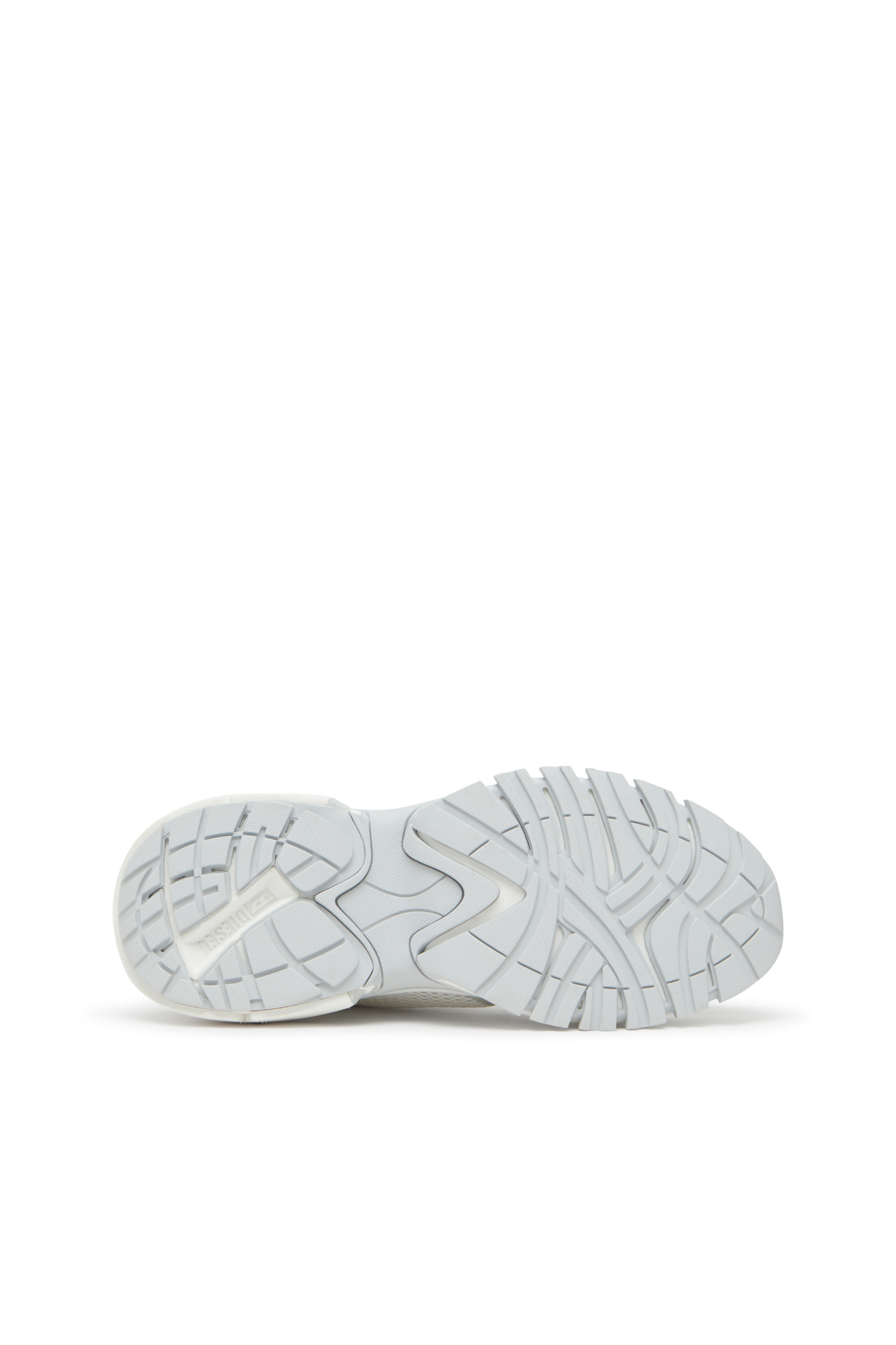 Diesel - S-PRO-V-DENSE LOW W, Female's S-Pro-V-Dense-Metallic mesh sneakers with Oval D logo in ホワイト/シルバー - 4