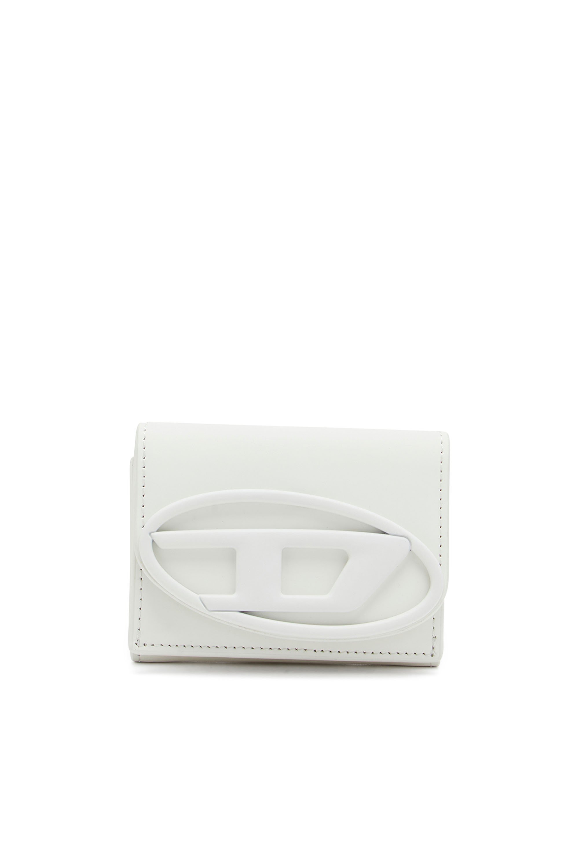 Diesel - 1DR TRI FOLD COIN XS II, Female's Tri-fold wallet in matte leather in ホワイト - 1