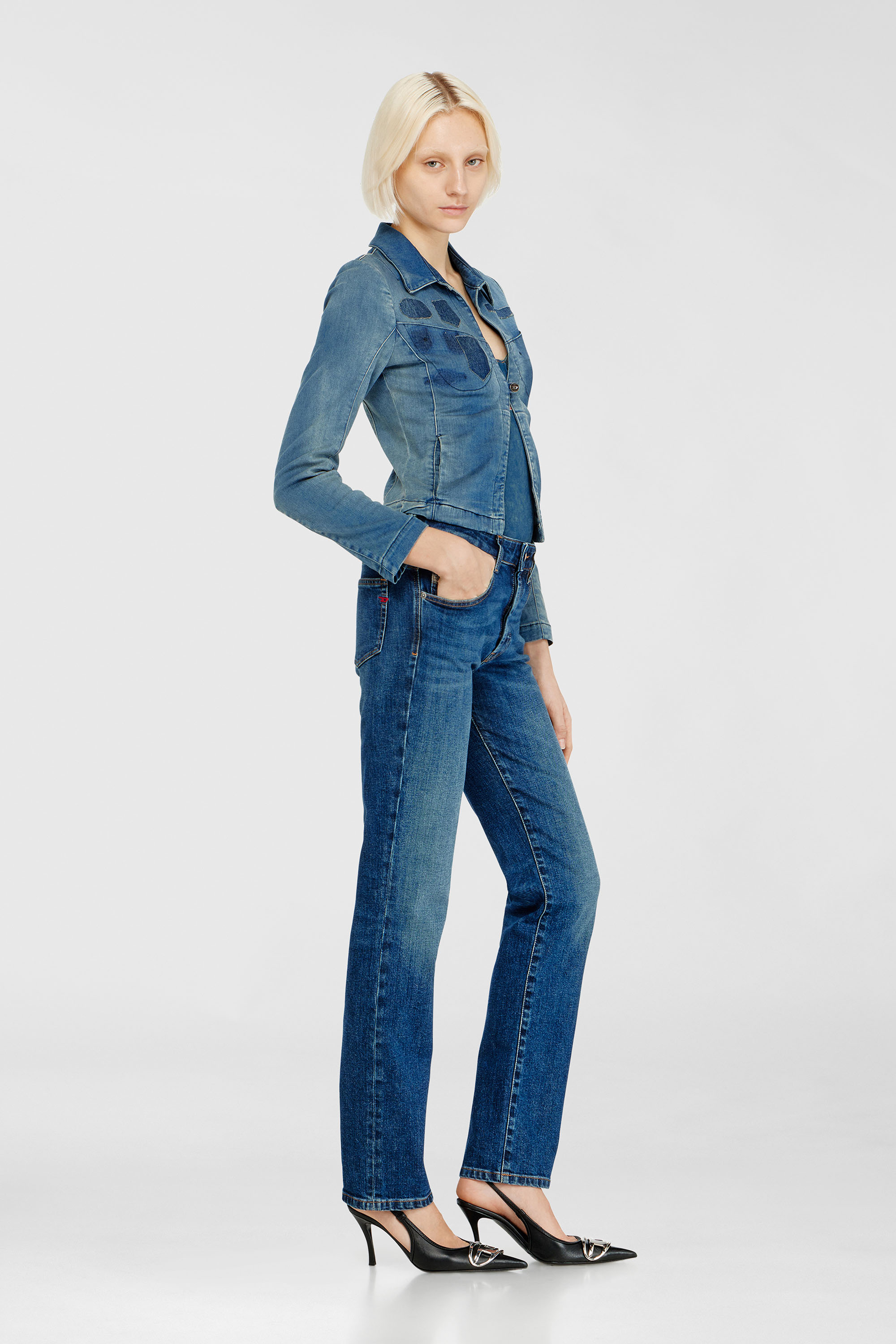 Diesel - Female's Regular Jeans 1989 D-Mine 09I28, ダークブルー - 2