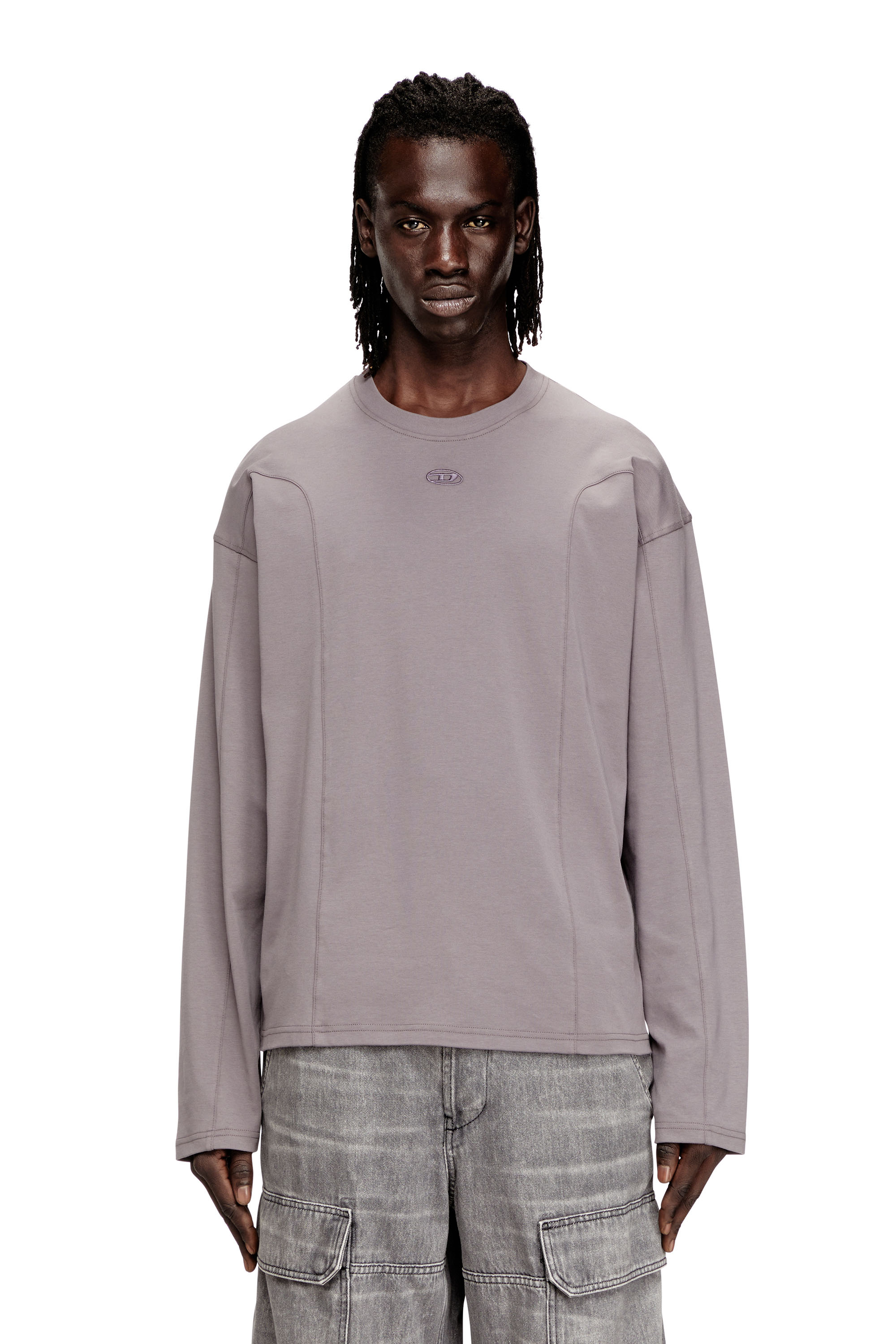 T-BOXT-LS-INT 長袖Tシャツ｜グレー｜メンズ｜DIESEL